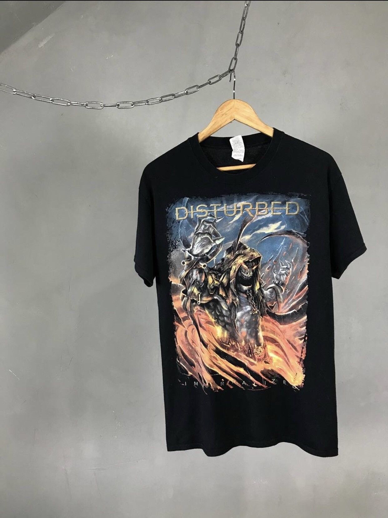 Band Tees Disturbed 2015 vintage rock band tee Size US L / EU 52-54 / 3 - 1 Thumbnail