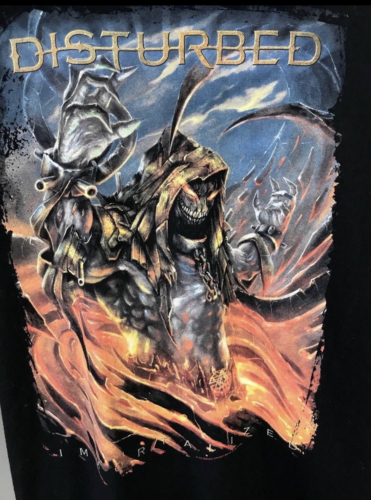 Band Tees Disturbed 2015 vintage rock band tee Size US L / EU 52-54 / 3 - 3 Thumbnail