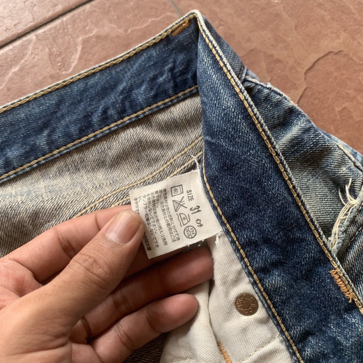 Levi's × Levi's Vintage Clothing LEVI’S 502 BLUE WASH JEANS LEVIS DENIM TROUSERS PANTS Size US 29 - 6 Thumbnail