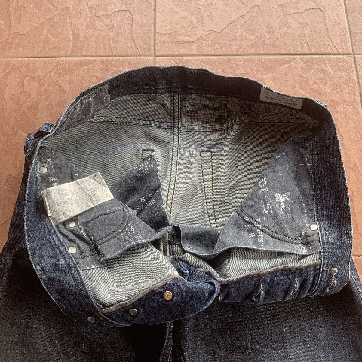 Diesel × Jean × Vintage DIESEL JEANS RIPPED TROUSERS PANTS Size US 31 - 8 Thumbnail