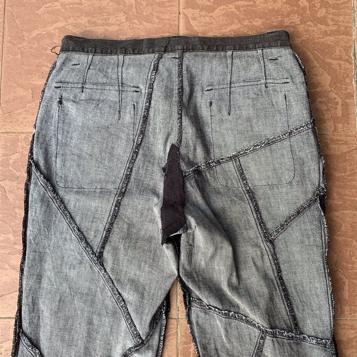 ABAHOUSE CRAZY💥UNIQUE DESIGN! VINTAGE ABAHOUSE JEAN RARE BLACK PANTS Size US 30 / EU 46 - 13 Thumbnail