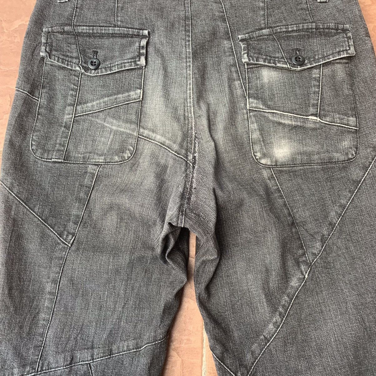 ABAHOUSE CRAZY💥UNIQUE DESIGN! VINTAGE ABAHOUSE JEAN RARE BLACK PANTS Size US 30 / EU 46 - 10 Thumbnail