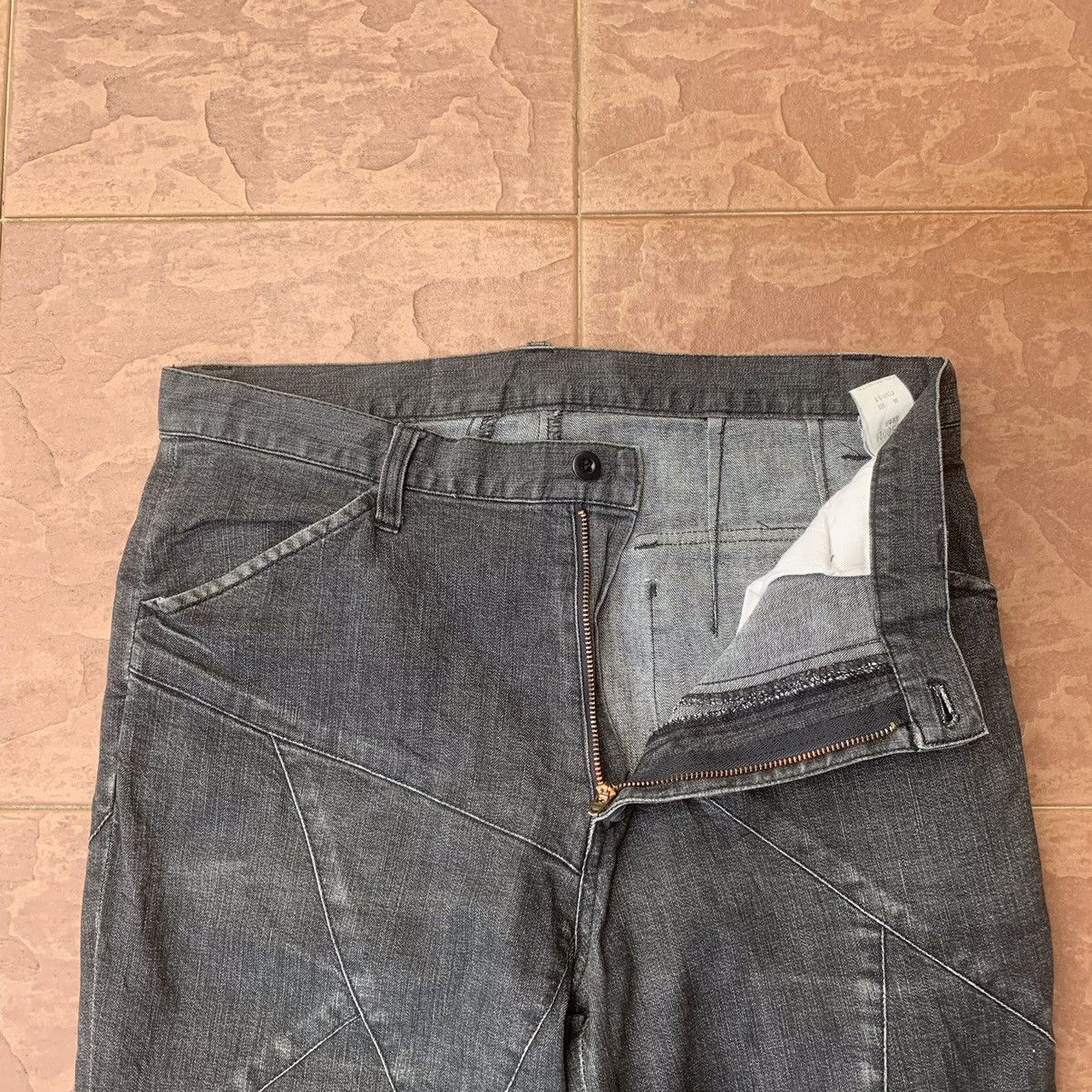 ABAHOUSE CRAZY💥UNIQUE DESIGN! VINTAGE ABAHOUSE JEAN RARE BLACK PANTS Size US 30 / EU 46 - 3 Thumbnail