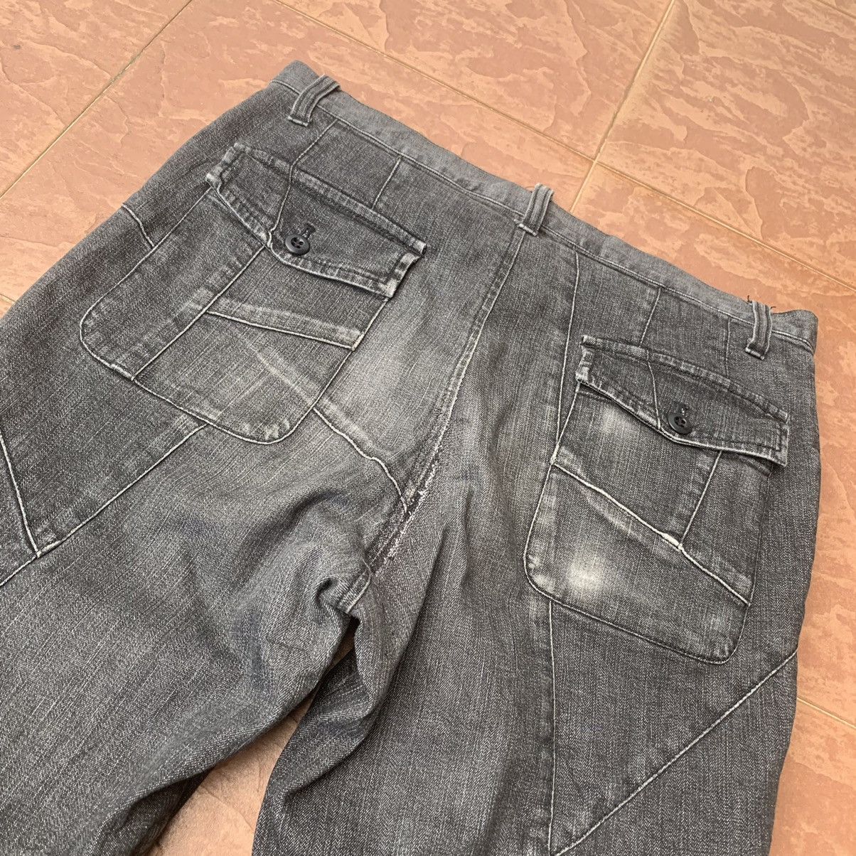 ABAHOUSE CRAZY💥UNIQUE DESIGN! VINTAGE ABAHOUSE JEAN RARE BLACK PANTS Size US 30 / EU 46 - 8 Thumbnail