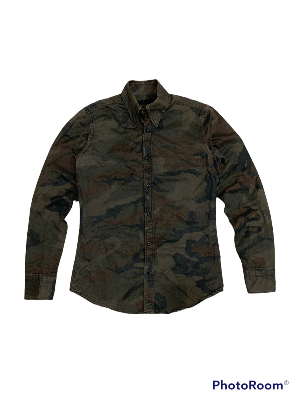 junhashimoto JUNHASHIMOTO CAMO BUTTON UPS SHIRT Size US M / EU 48-50 / 2 - 1 Thumbnail
