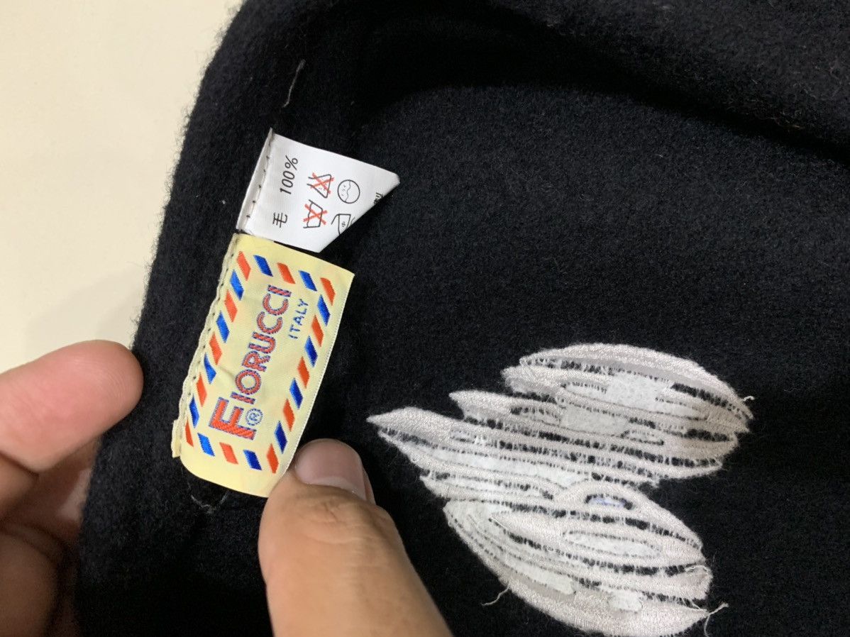 Fiorucci × Vintage VINTAGE FIORUCCI EMBROIDERED WOOL BERET HAT Size ONE SIZE - 7 Thumbnail