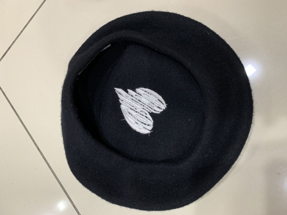 Fiorucci × Vintage VINTAGE FIORUCCI EMBROIDERED WOOL BERET HAT Size ONE SIZE - 6 Thumbnail