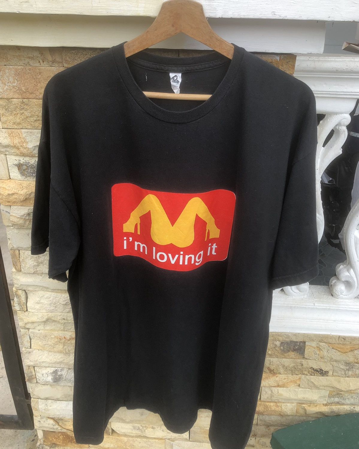 Hook-Ups Vintage y2k🔥Mc Donald’s💢Big Logo PornStar Humor Tshirt Size US XL / EU 56 / 4 - 1 Thumbnail