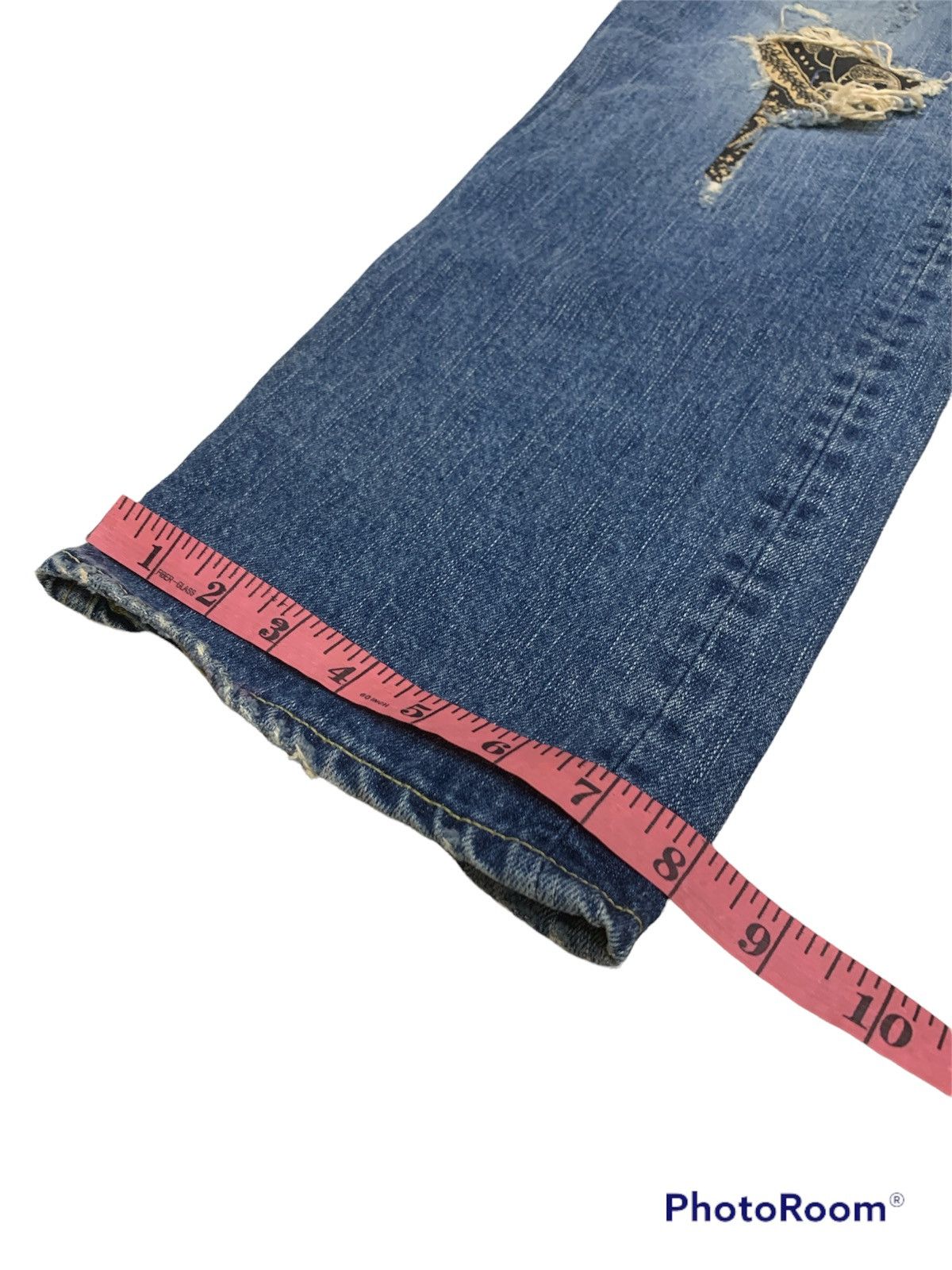 Futura × Vintage VINTAGE FUTURA LABORATORIES SASHIKO BORO JEANS Size US 32 / EU 48 - 5 Thumbnail