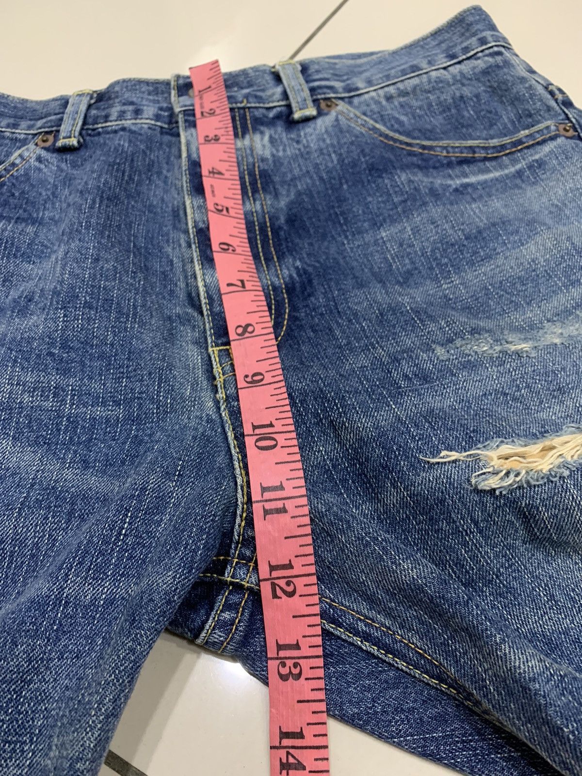 Futura × Vintage VINTAGE FUTURA LABORATORIES SASHIKO BORO JEANS Size US 32 / EU 48 - 8 Thumbnail