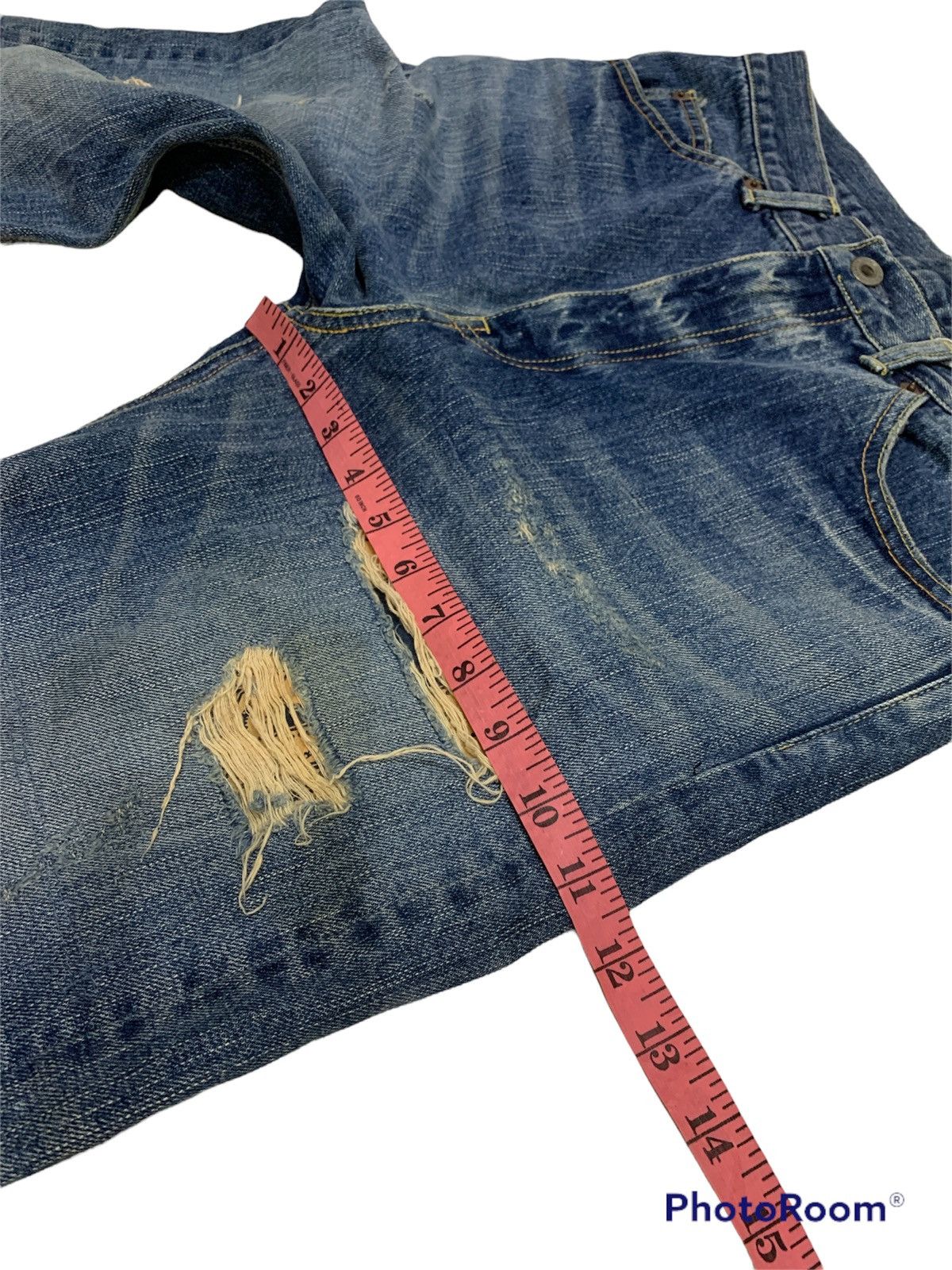 Futura × Vintage VINTAGE FUTURA LABORATORIES SASHIKO BORO JEANS Size US 32 / EU 48 - 7 Thumbnail
