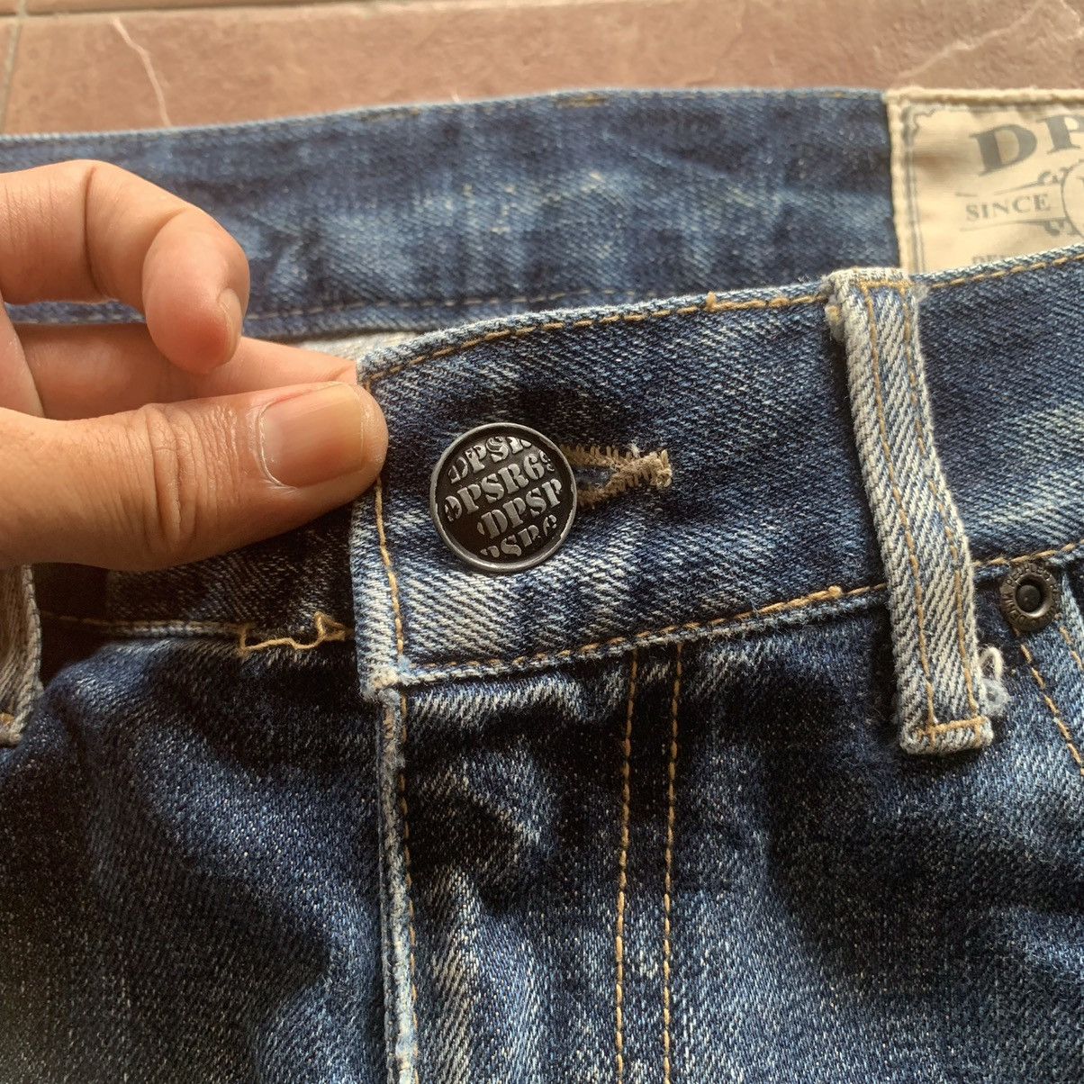 Japanese Brand × Vintage JAPANESE VINTAGE JEANS 35x31 RIPPED DPSR RUGGED DENIM PANTS Size US 35 - 7 Thumbnail