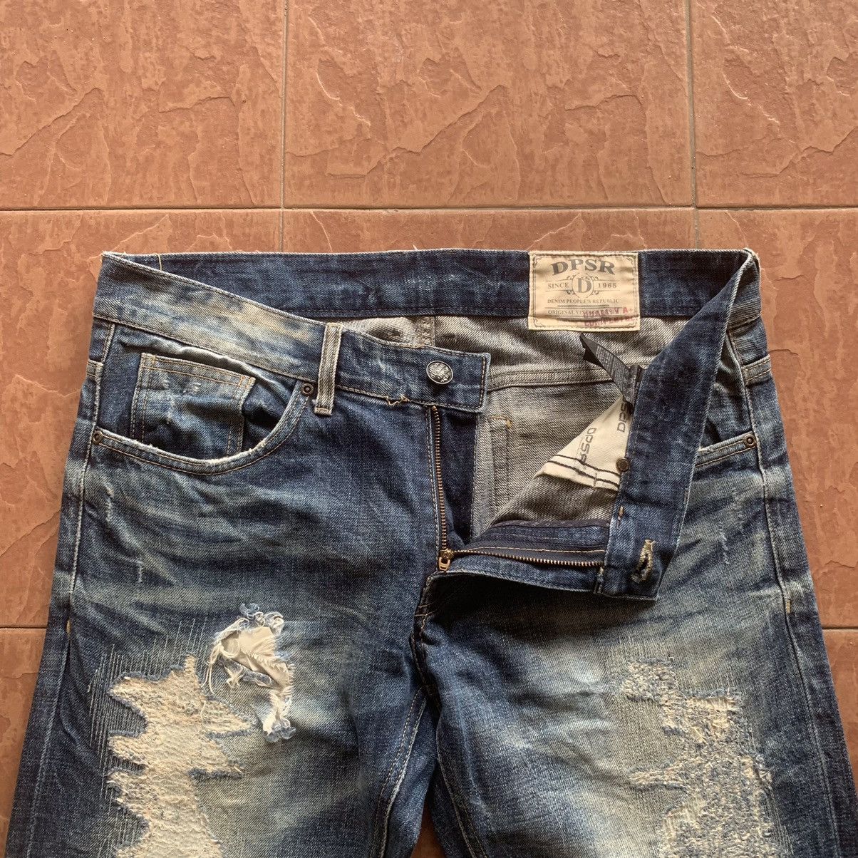 Japanese Brand × Vintage JAPANESE VINTAGE JEANS 35x31 RIPPED DPSR RUGGED DENIM PANTS Size US 35 - 8 Thumbnail