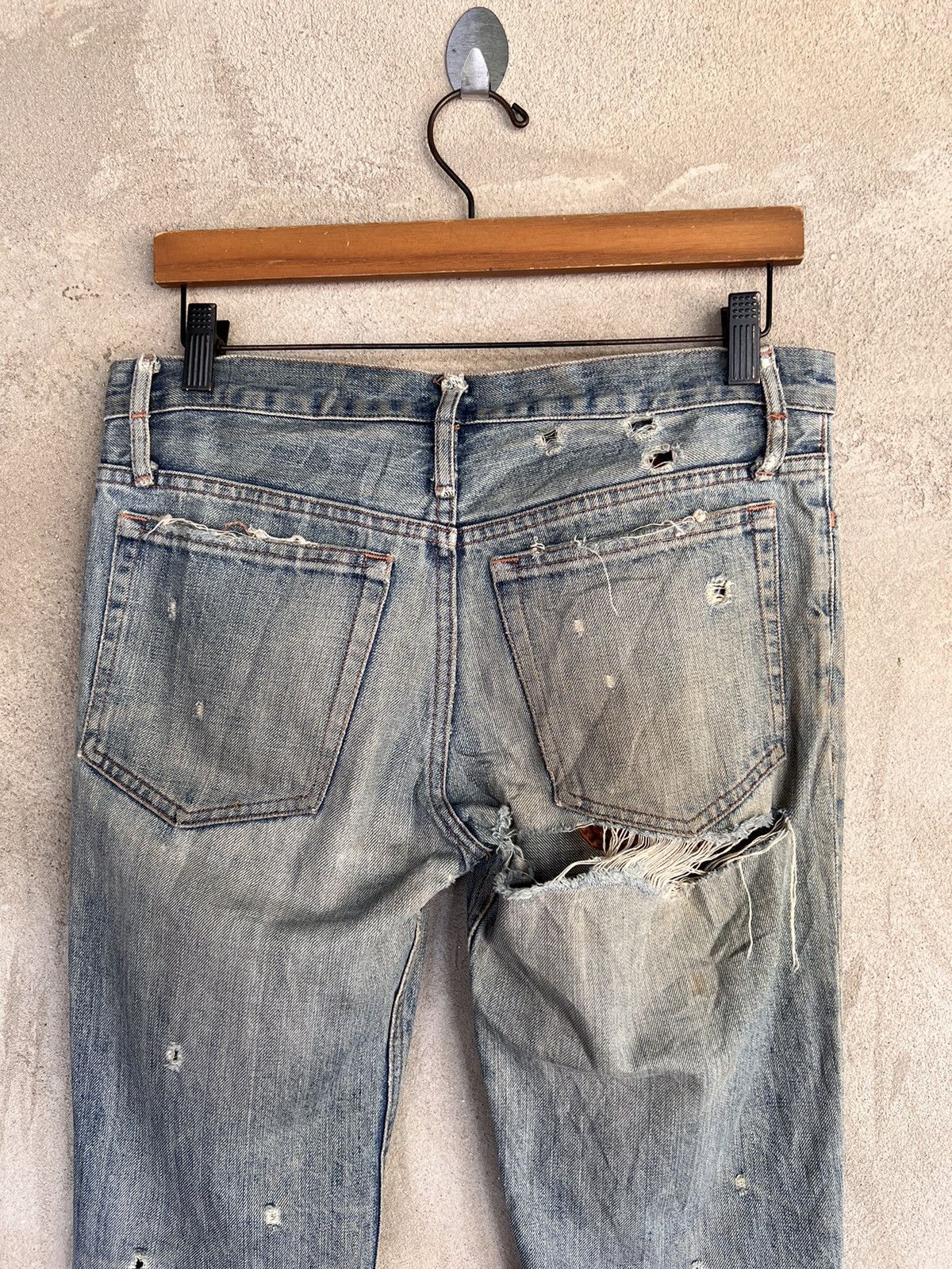 Issey Miyake Tsumori Chisato By Issey Miyake Distressed Denim Size US 32 / EU 48 - 6 Thumbnail