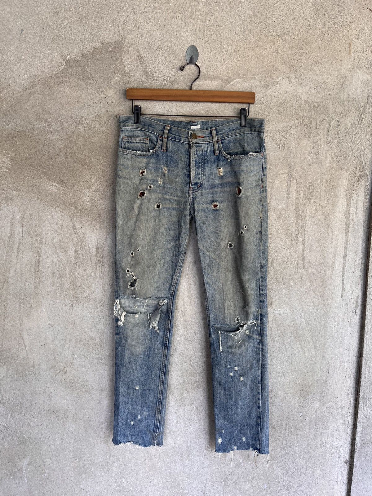 Issey Miyake Tsumori Chisato By Issey Miyake Distressed Denim Size US 32 / EU 48 - 2 Thumbnail