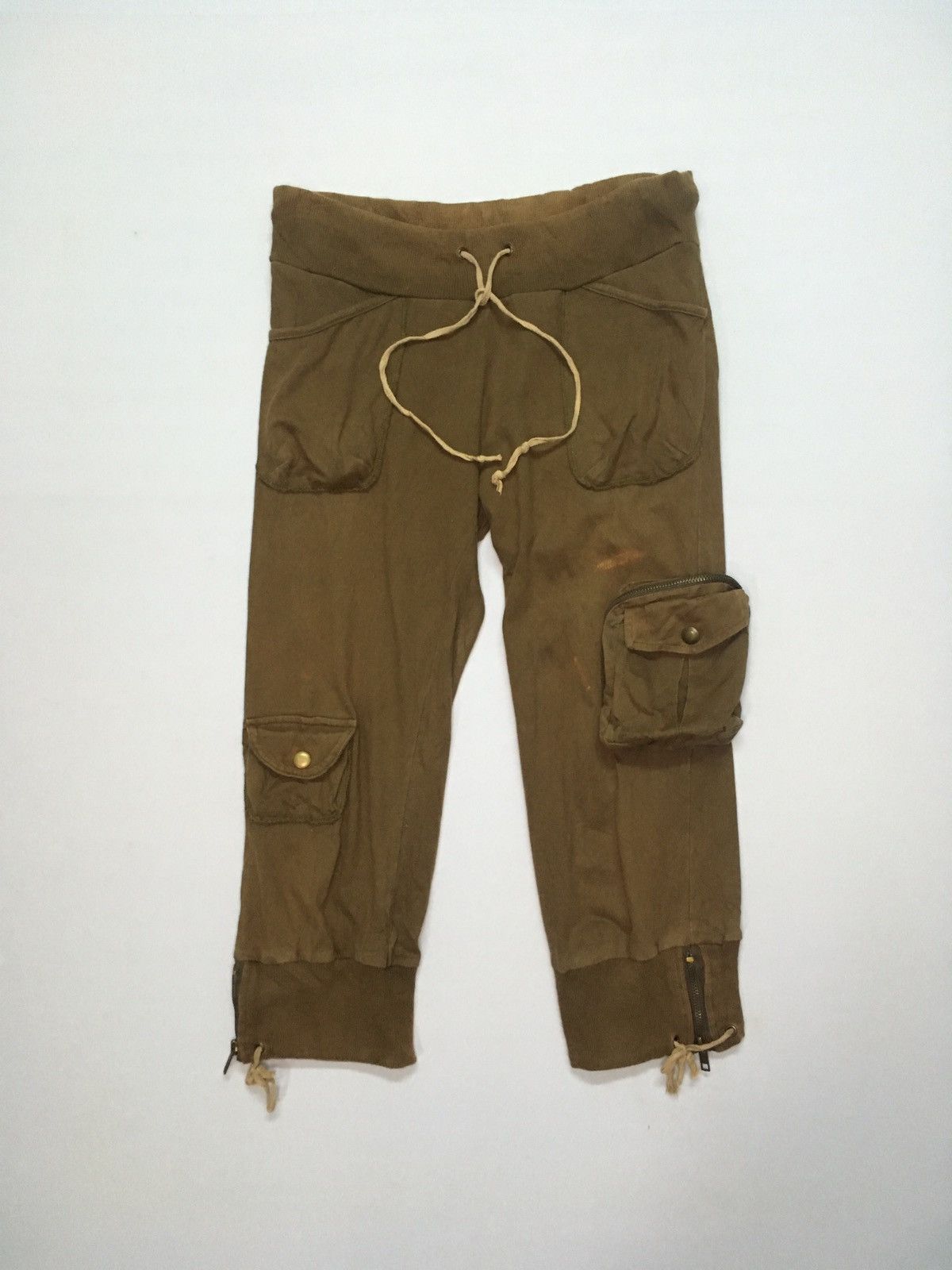 Japanese Brand × Seditionaries Japanese Vintage Cropped Faded 3D Pocket Tactical Pants Size US 28 / EU 44 - 1 Thumbnail