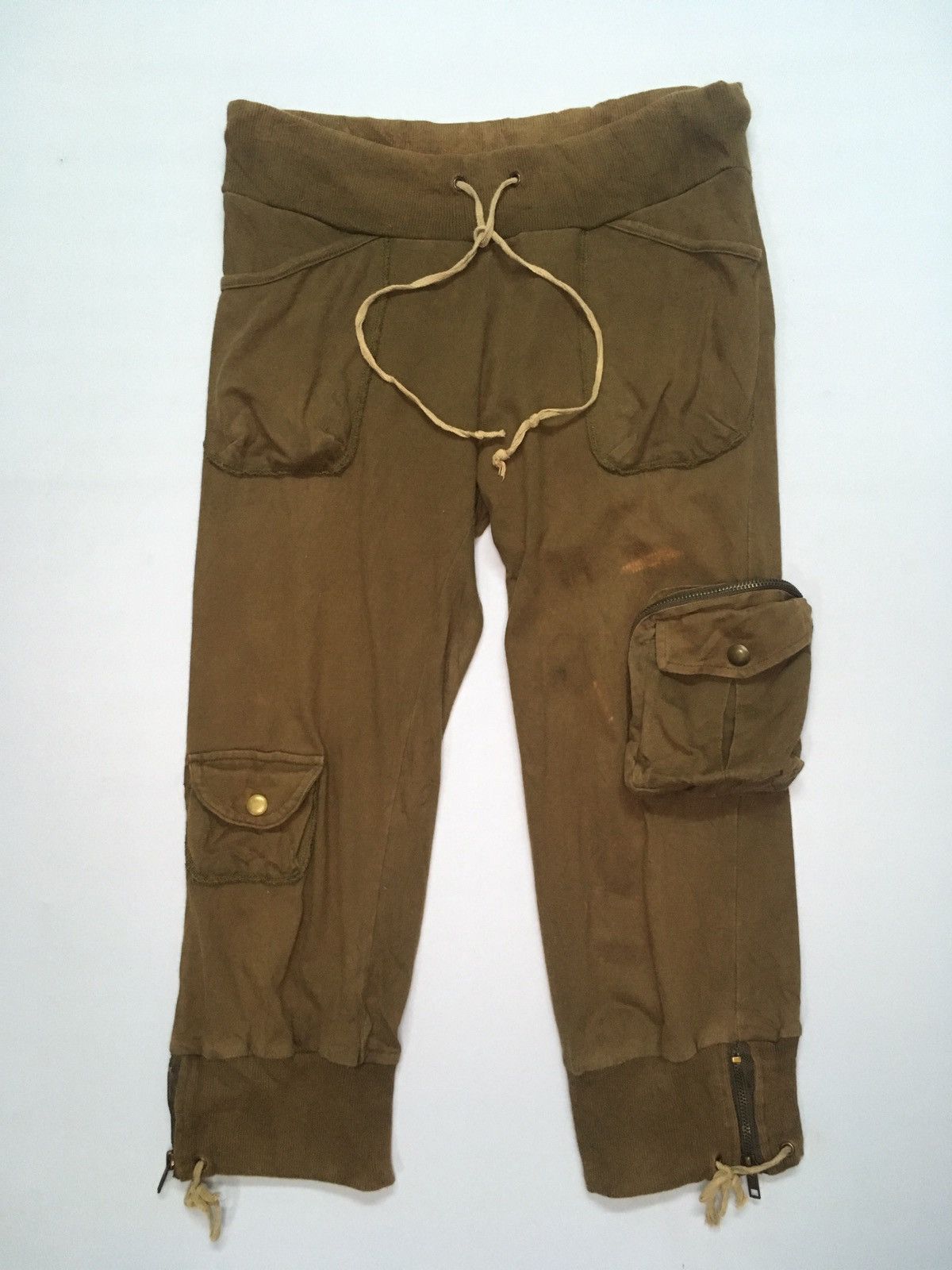 Japanese Brand × Seditionaries Japanese Vintage Cropped Faded 3D Pocket Tactical Pants Size US 28 / EU 44 - 2 Thumbnail