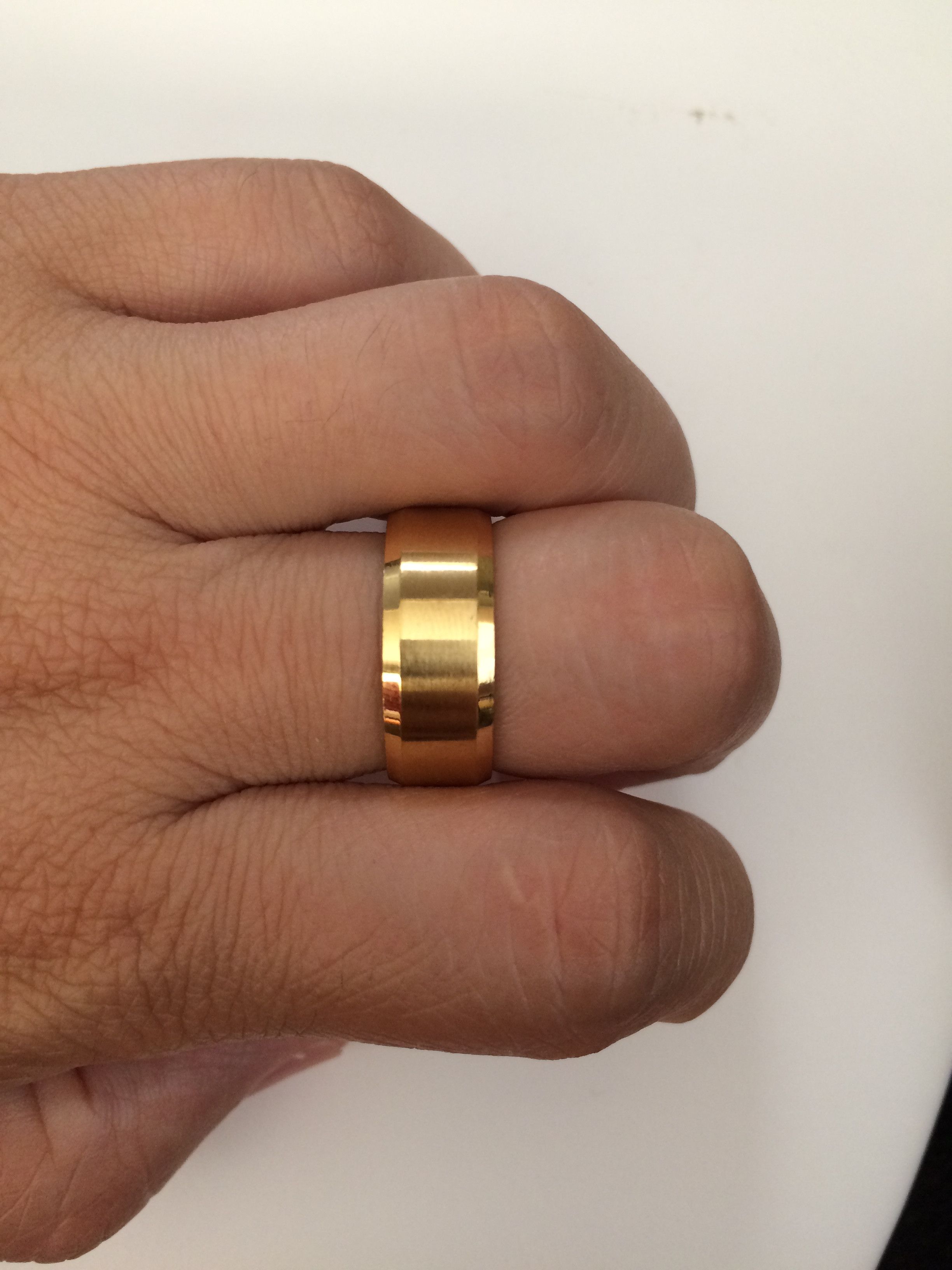 Other Golden Stainless Steel Ring - US Size 9 Size ONE SIZE - 3 Thumbnail