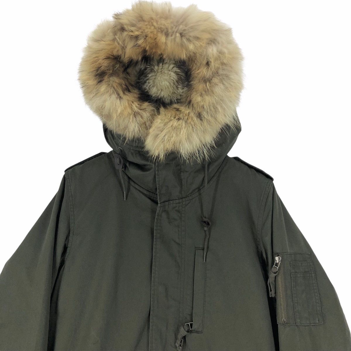 Vintage American Rag CIE M-65 Fishtail Parka M65 Shearling Hoodie Size US M / EU 48-50 / 2 - 6 Thumbnail