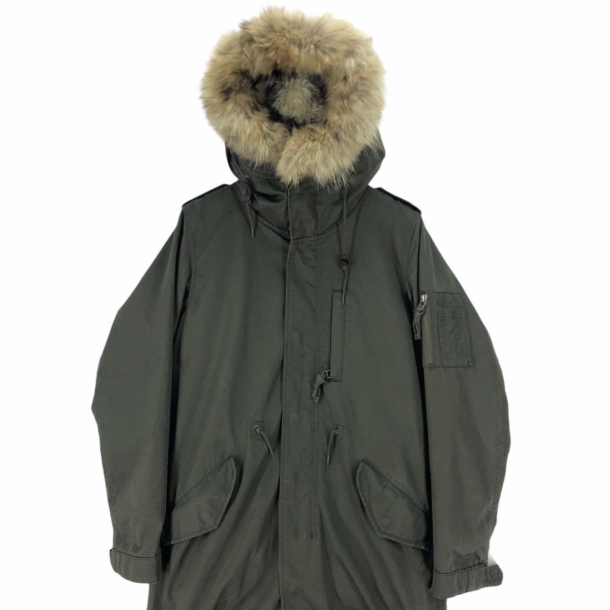 Vintage American Rag CIE M-65 Fishtail Parka M65 Shearling Hoodie Size US M / EU 48-50 / 2 - 3 Thumbnail