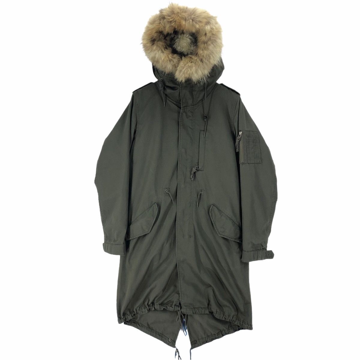 Vintage American Rag CIE M-65 Fishtail Parka M65 Shearling Hoodie Size US M / EU 48-50 / 2 - 1 Thumbnail