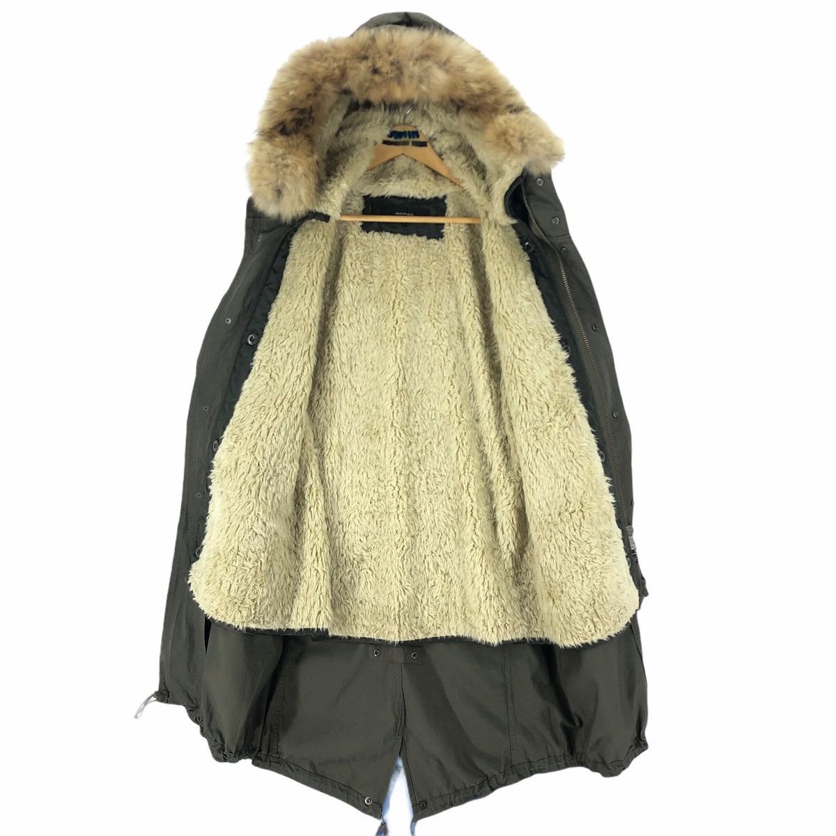 Vintage American Rag CIE M-65 Fishtail Parka M65 Shearling Hoodie Size US M / EU 48-50 / 2 - 7 Thumbnail