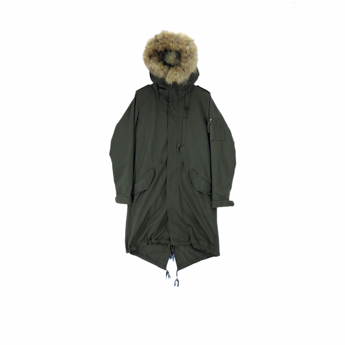 Vintage American Rag CIE M-65 Fishtail Parka M65 Shearling Hoodie Size US M / EU 48-50 / 2 - 2 Thumbnail