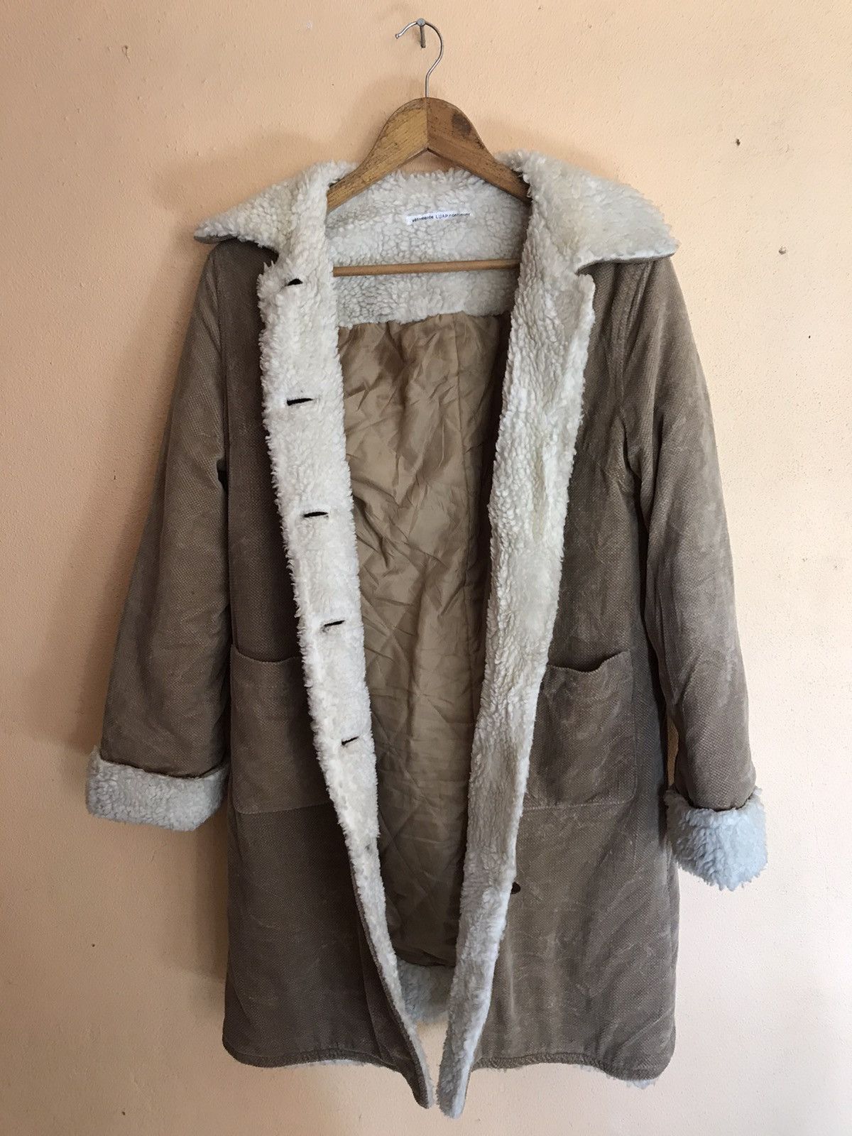 Designer × Japanese Brand × Vintage RARE VETEMENTELUAP CONTINUE LIKE SHERPA JACKET FOR WOMEN Size M / US 6-8 / IT 42-44 - 8 Thumbnail