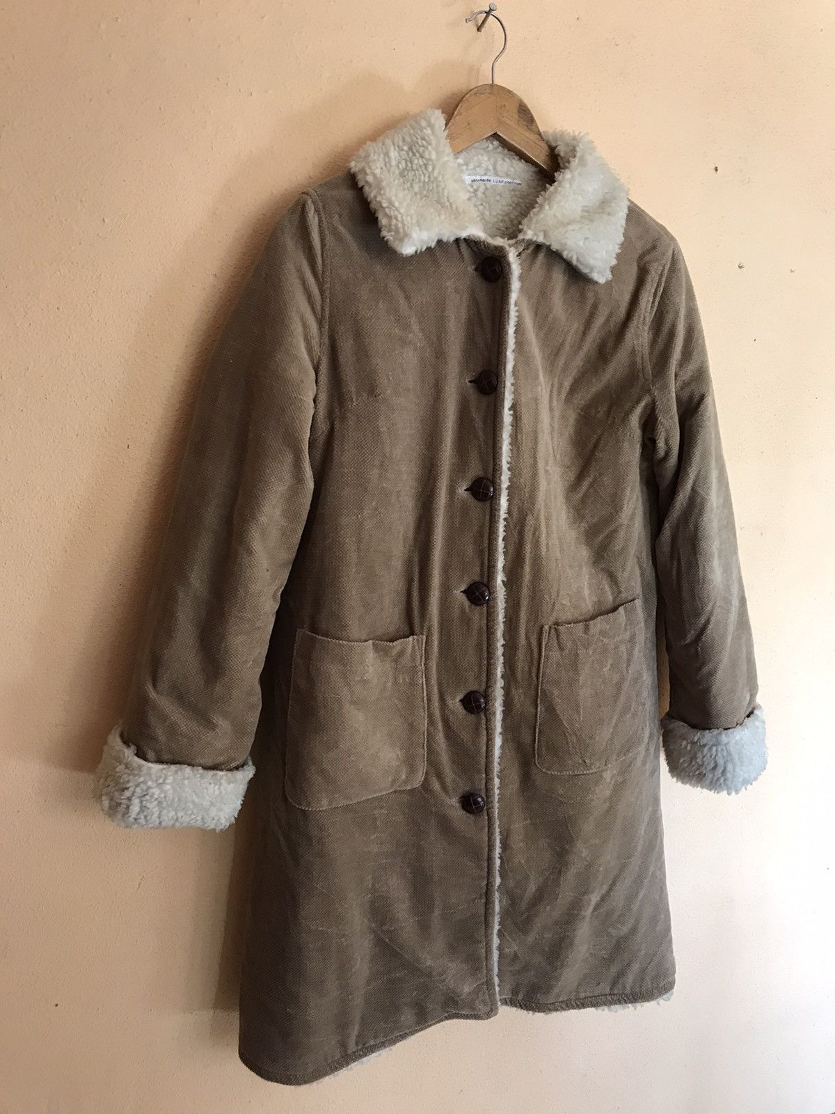 Designer × Japanese Brand × Vintage RARE VETEMENTELUAP CONTINUE LIKE SHERPA JACKET FOR WOMEN Size M / US 6-8 / IT 42-44 - 2 Thumbnail