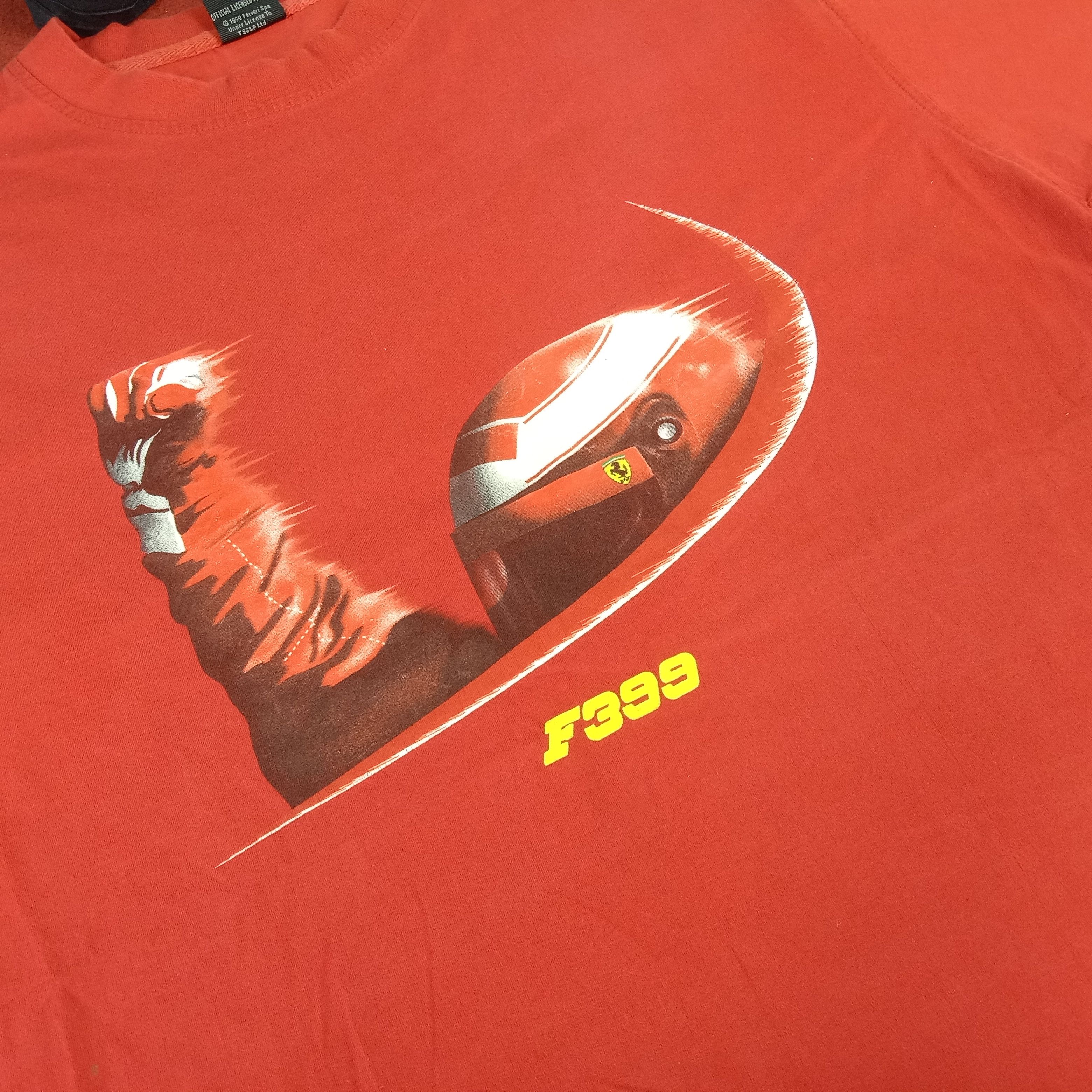 Ferrari Formula One Racing Car Center Design Tshirt