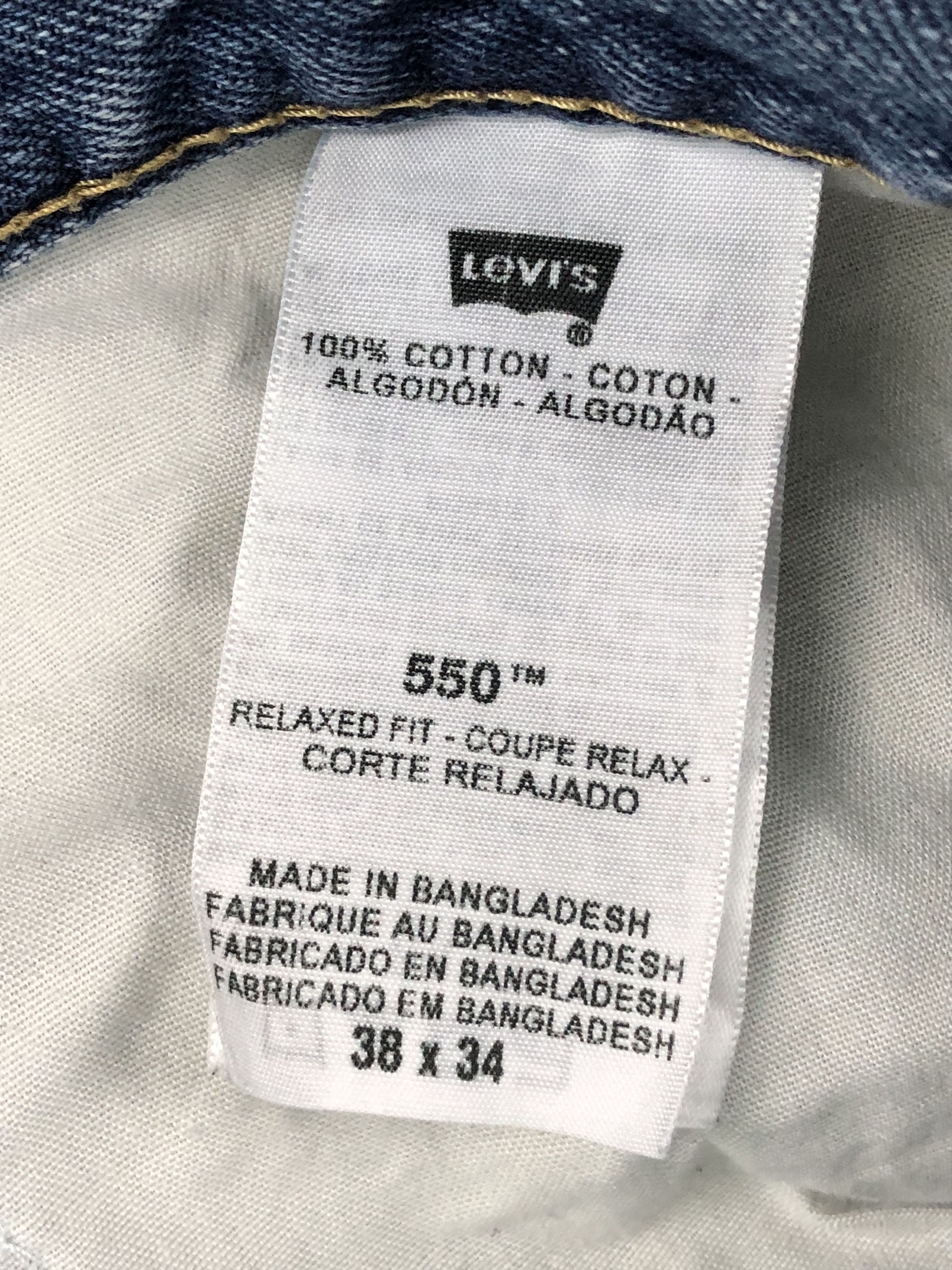 Levi's × Vintage Vintage Levis 550 Faded Blue Jeans DP1418 Size US 38 / EU 54 - 7 Thumbnail