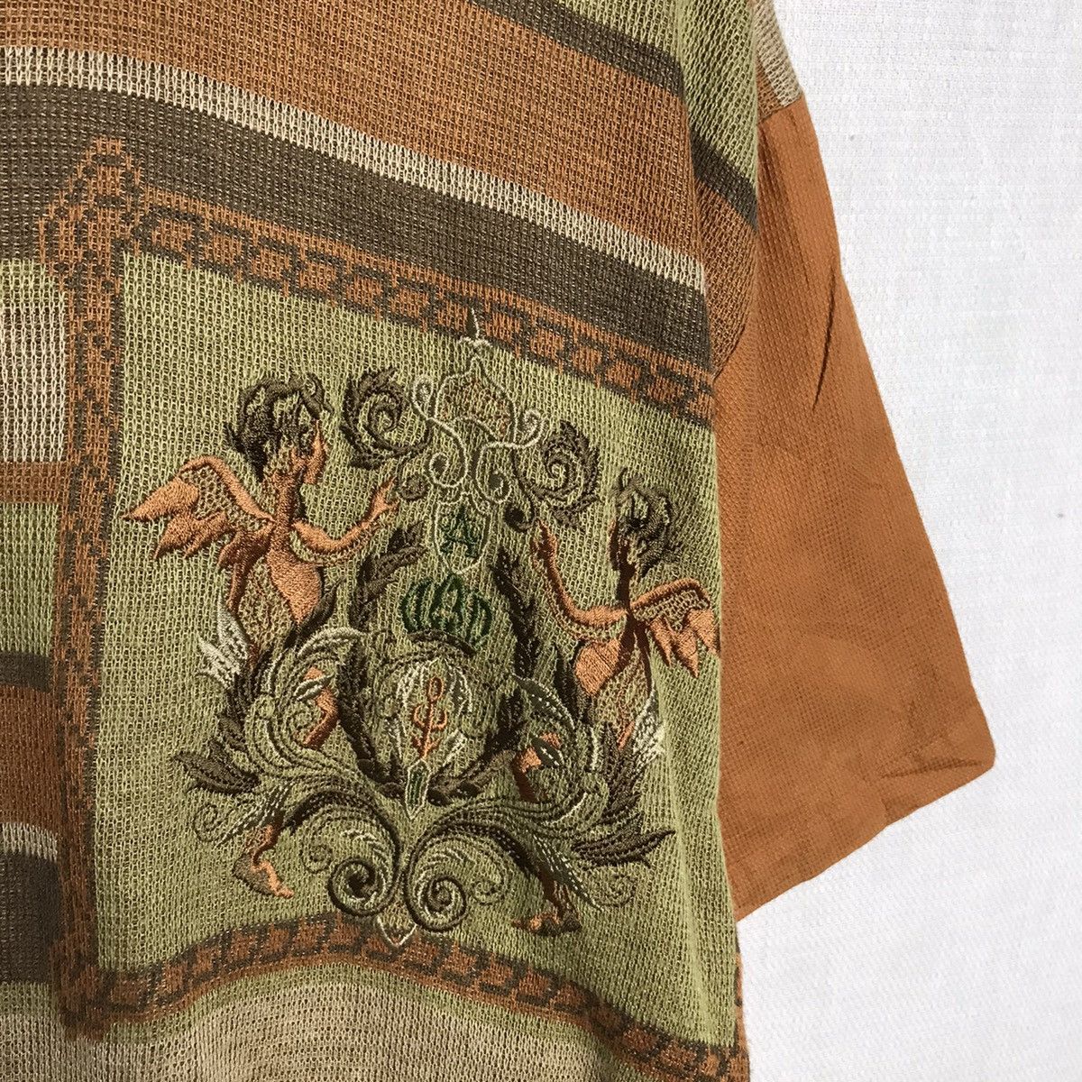 Japanese Brand × Vintage Vintage toroy embroidery knit short sleeve Size US S / EU 44-46 / 1 - 3 Thumbnail