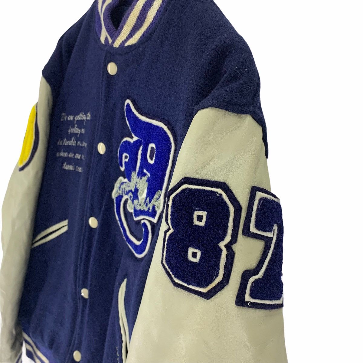 NCAA Vintage 50s Butwin Dokkyo University Leather Varsity Jacket Size US L / EU 52-54 / 3 - 10 Thumbnail