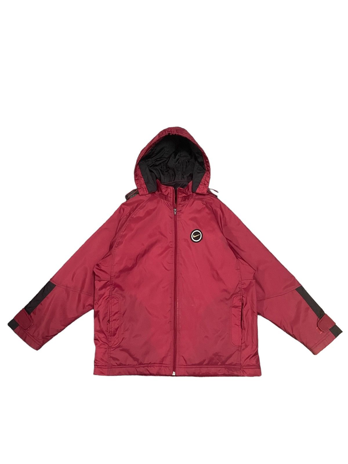 Nike Vintage Nike Embroidery Logo Hooded Jacket Size US L / EU 52-54 / 3 - 1 Thumbnail