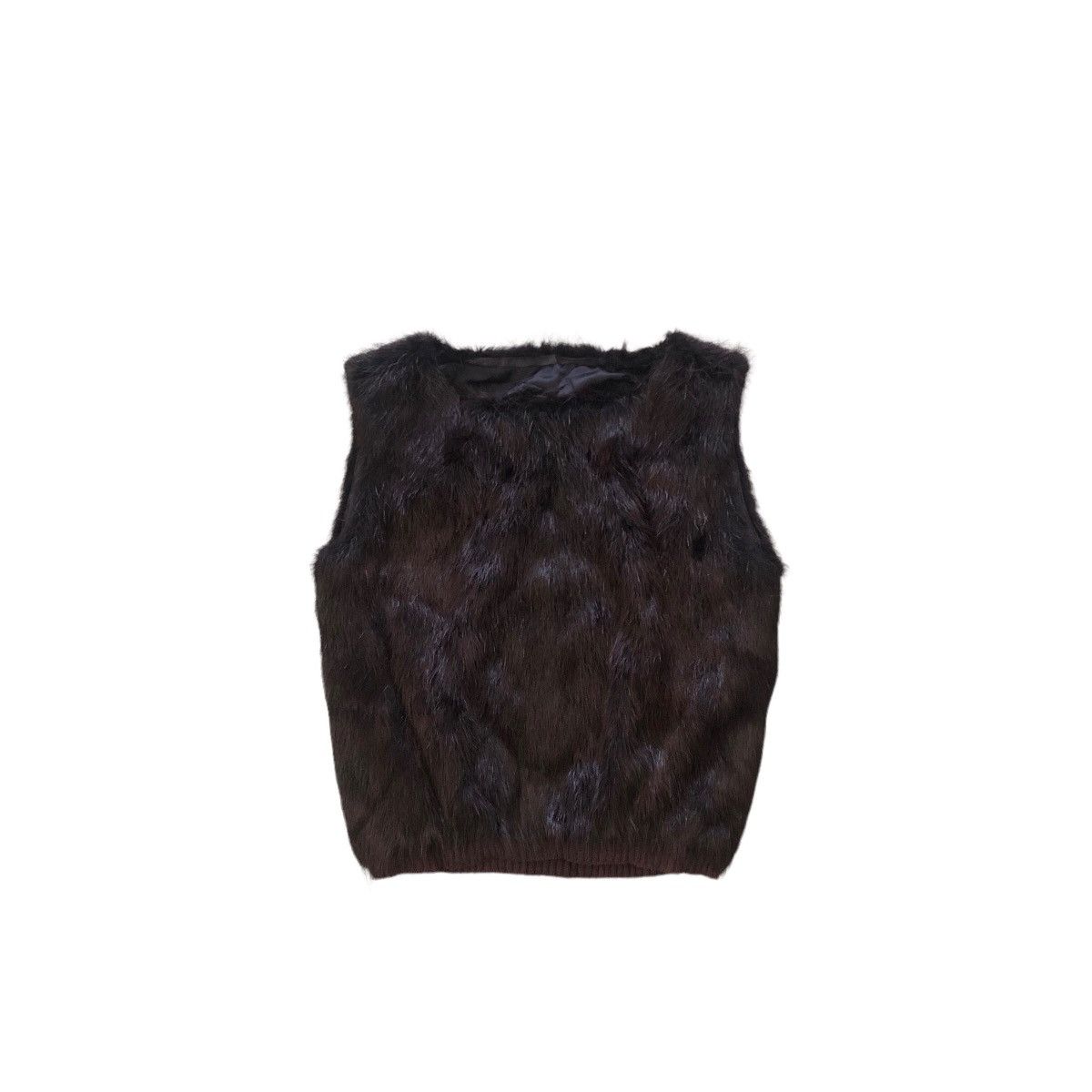 Loewe Loewe Madrid Faux Fur Sleeveless Cropped Jacket Tank Tops Size M / US 6-8 / IT 42-44 - 2 Thumbnail