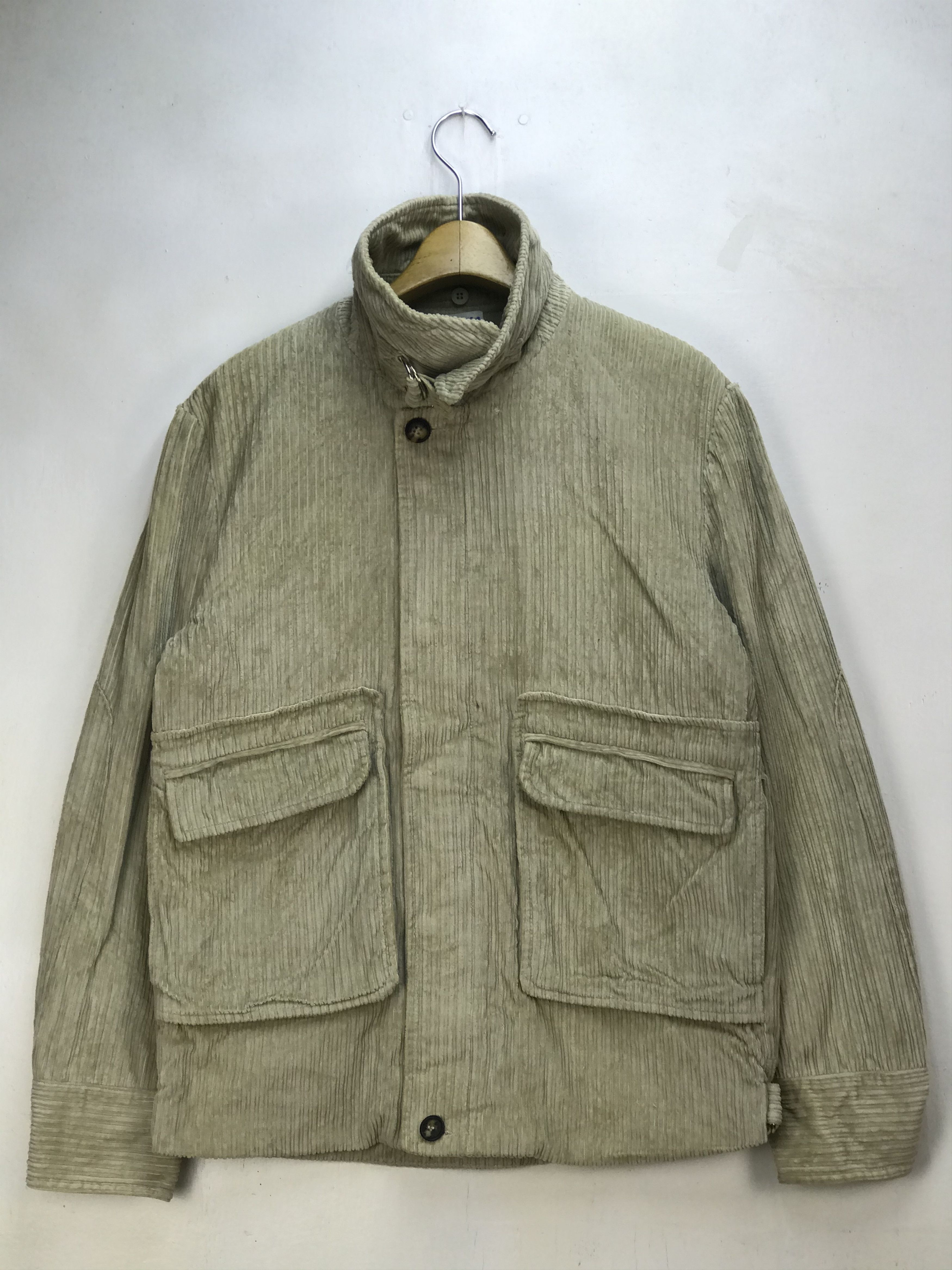 image of A P C Vintage Velvet/ Curduroy Army Jacket Size S Fit M in Cream, Men's