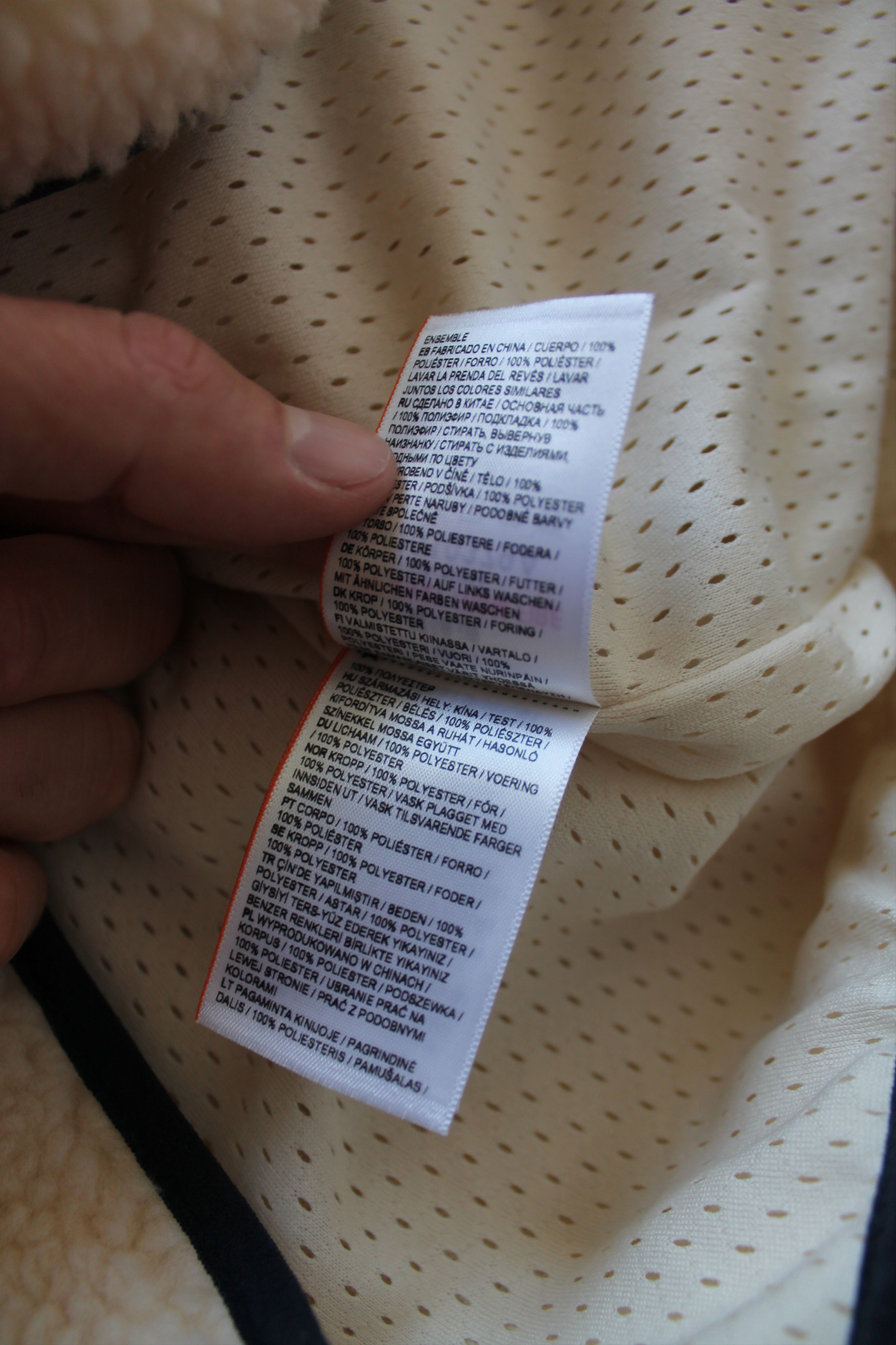 Superdry SUPERDRY NYC Sherpa Jacket Deep Fleece Ivory Size US XL / EU 56 / 4 - 14 Thumbnail