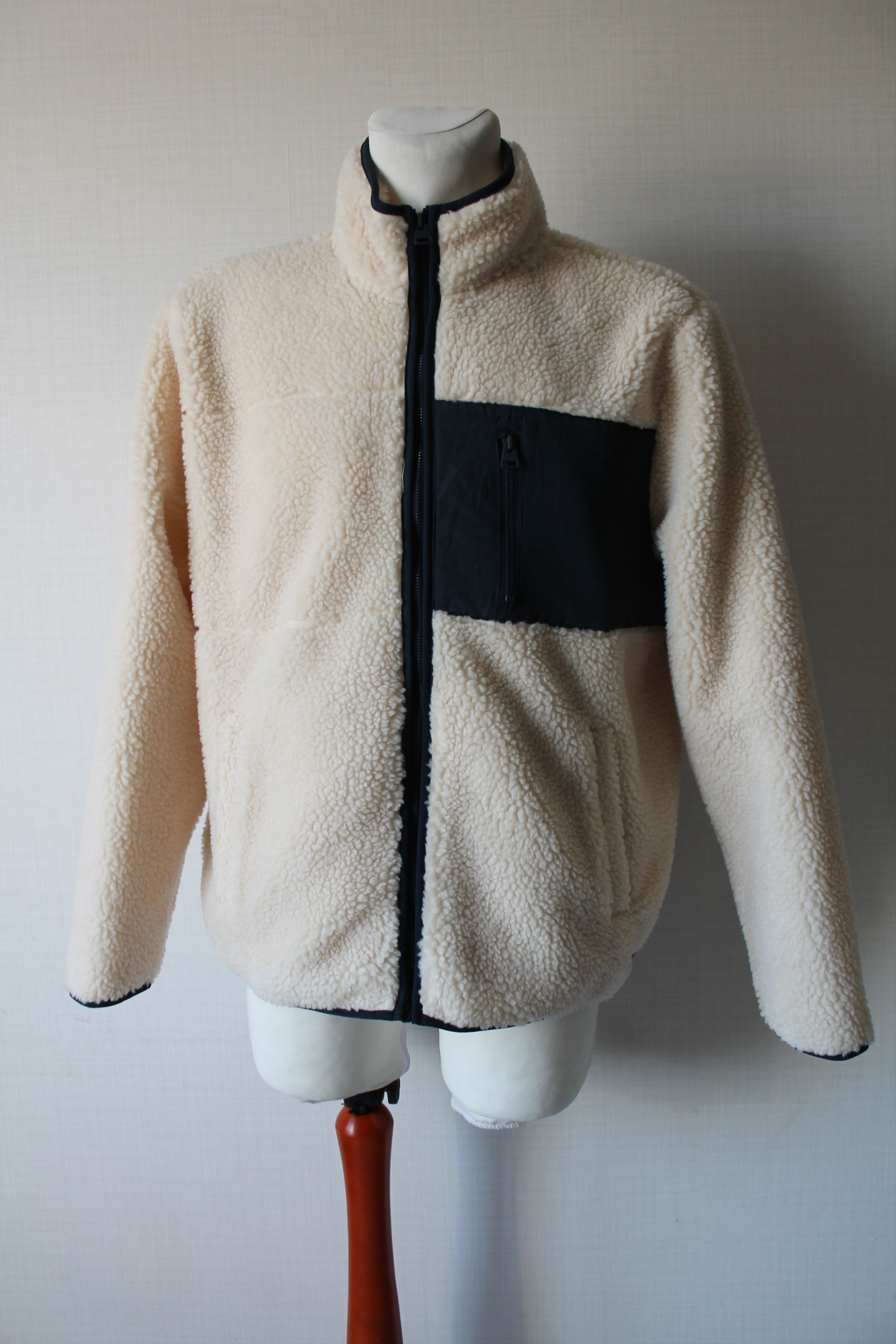 Superdry SUPERDRY NYC Sherpa Jacket Deep Fleece Ivory Size US XL / EU 56 / 4 - 6 Thumbnail