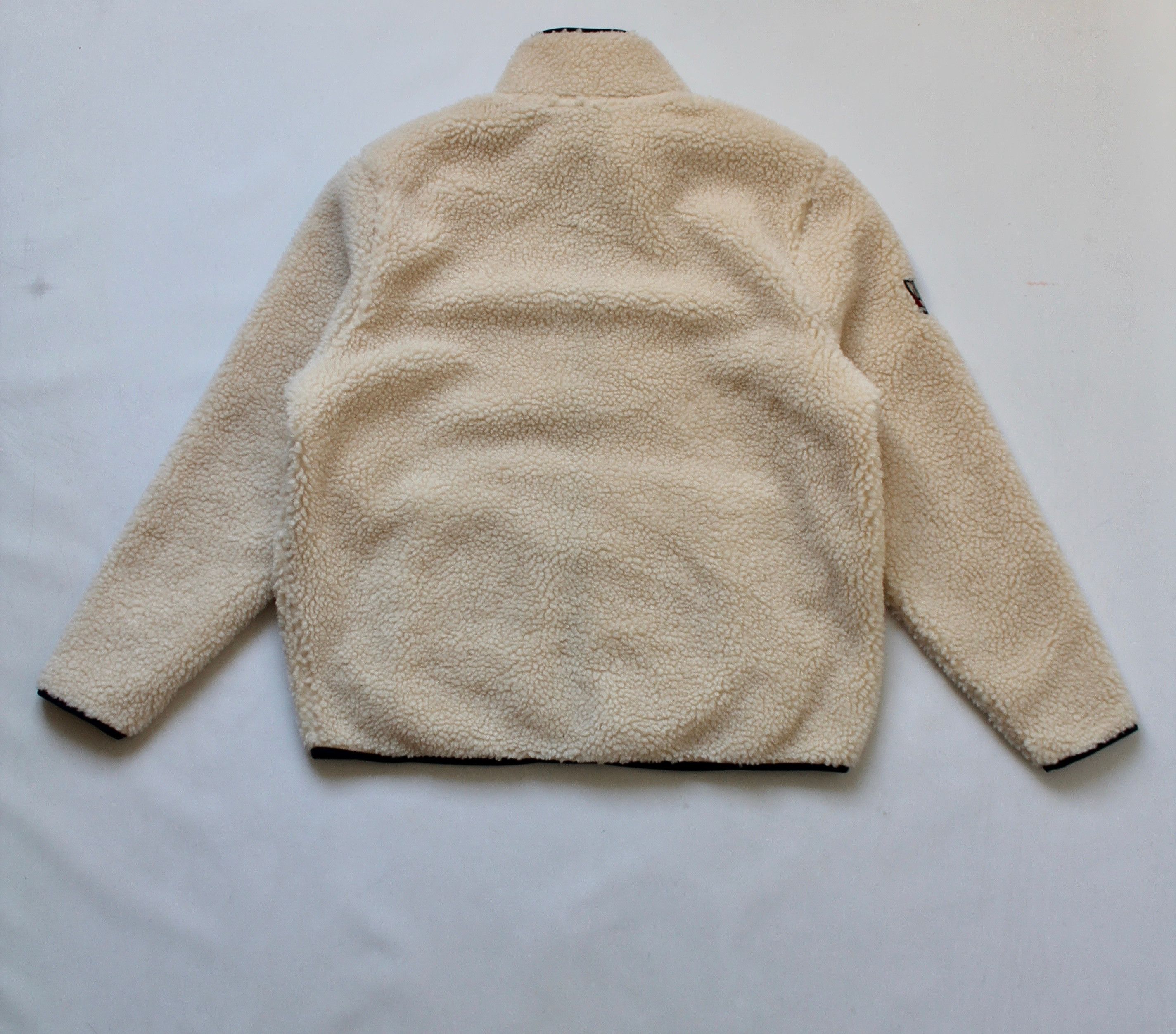 Superdry SUPERDRY NYC Sherpa Jacket Deep Fleece Ivory Size US XL / EU 56 / 4 - 15 Thumbnail