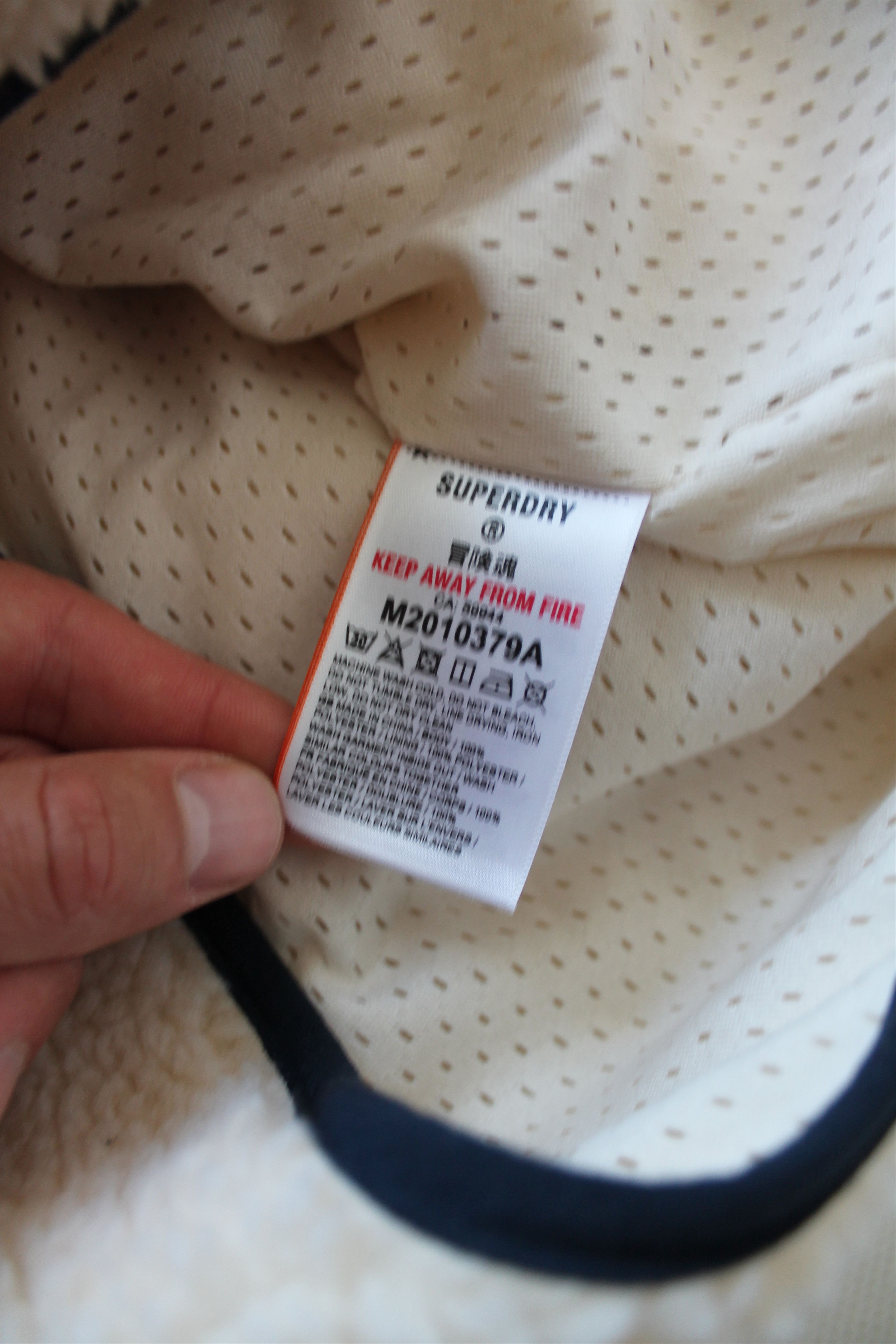 Superdry SUPERDRY NYC Sherpa Jacket Deep Fleece Ivory Size US XL / EU 56 / 4 - 13 Thumbnail