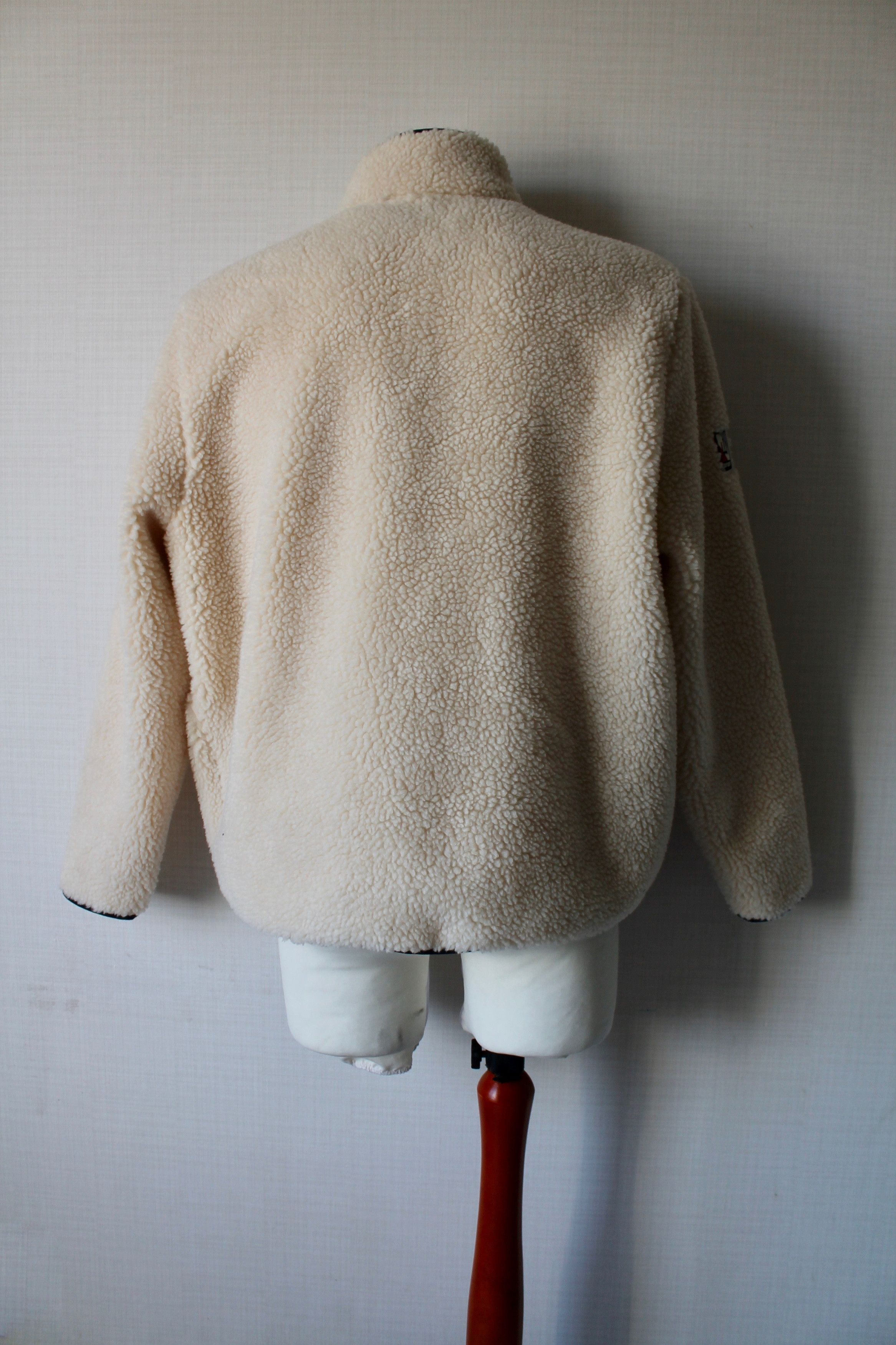 Superdry SUPERDRY NYC Sherpa Jacket Deep Fleece Ivory Size US XL / EU 56 / 4 - 8 Thumbnail