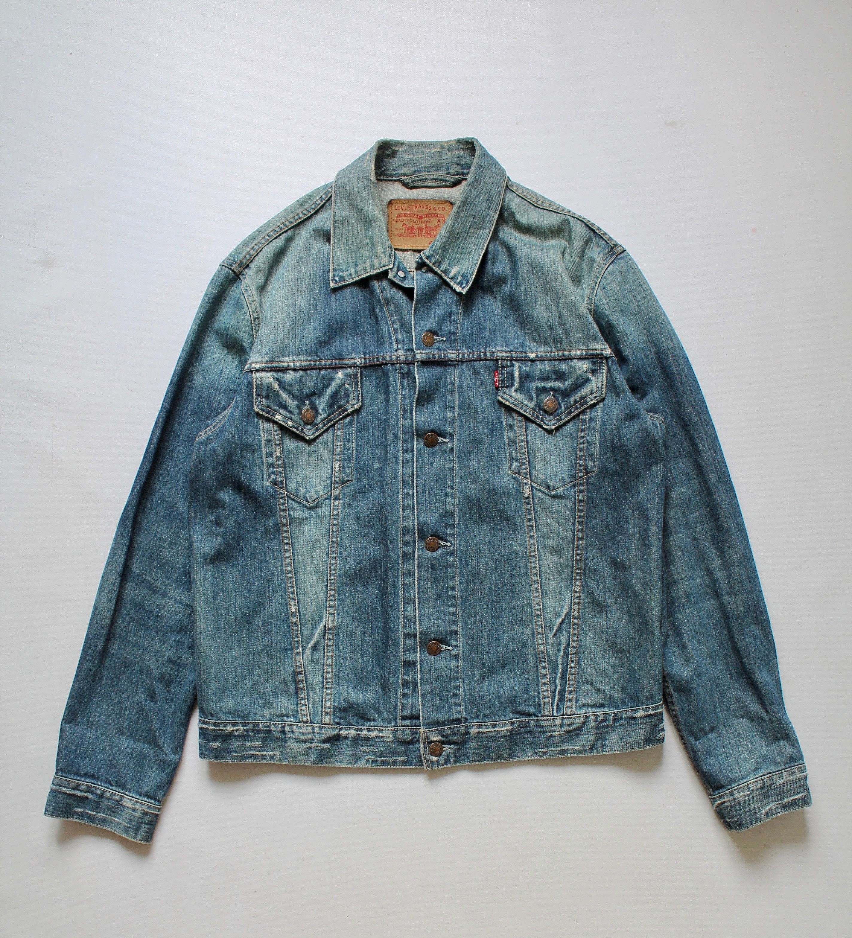 Levi's Levi's Laguna Beach California Faded Denim Jacket Blue Size US XL / EU 56 / 4 - 3 Thumbnail