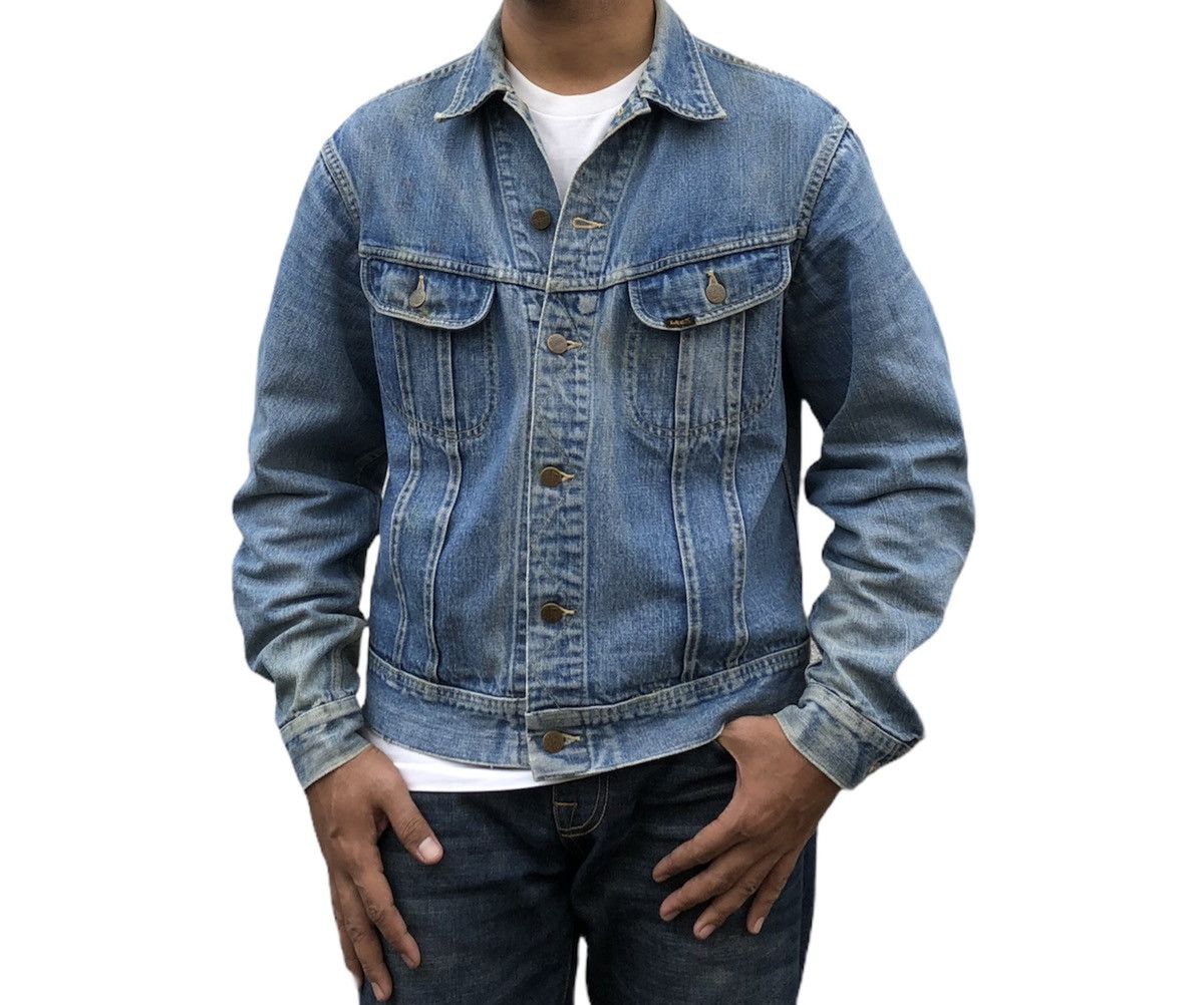 Lee Vintage 70s Lee Sanforized Denim Trucker Jacket Size US M / EU 48-50 / 2 - 1 Thumbnail
