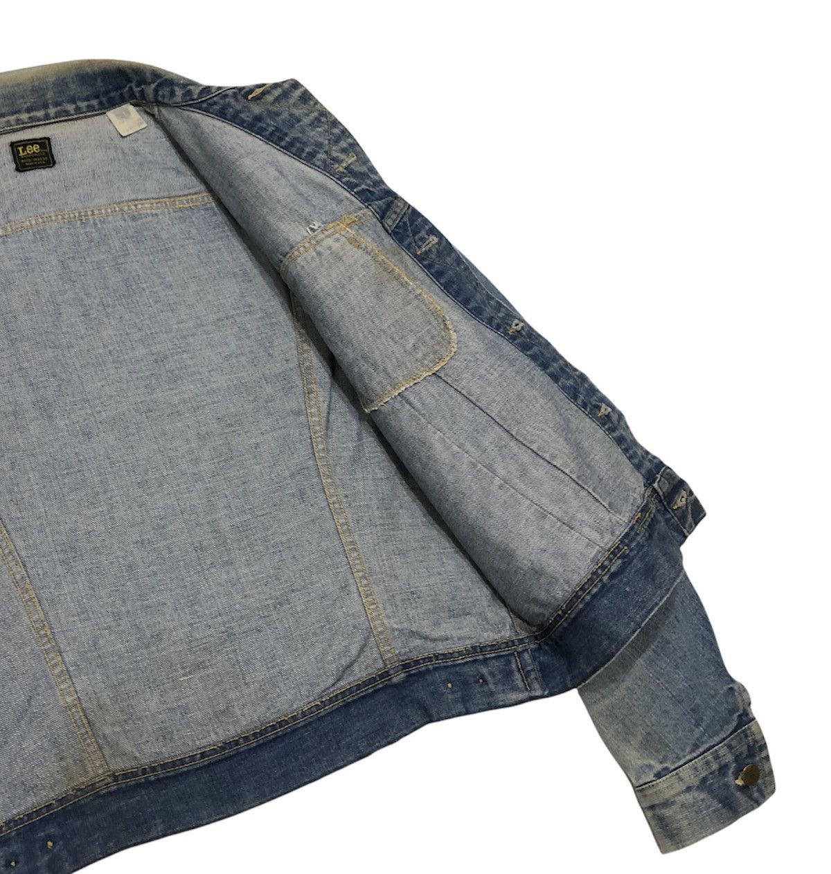 Lee Vintage 70s Lee Sanforized Denim Trucker Jacket Size US M / EU 48-50 / 2 - 14 Thumbnail
