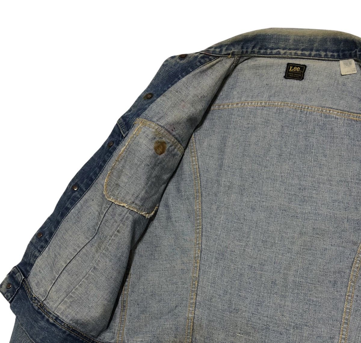 Lee Vintage 70s Lee Sanforized Denim Trucker Jacket Size US M / EU 48-50 / 2 - 13 Thumbnail