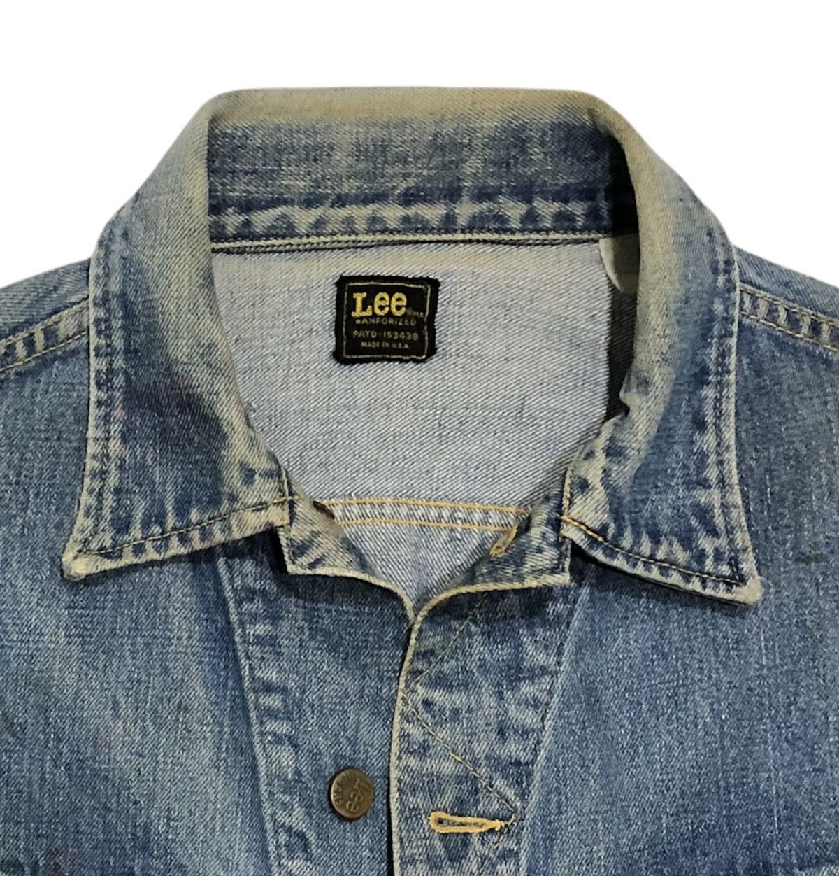 Lee Vintage 70s Lee Sanforized Denim Trucker Jacket Size US M / EU 48-50 / 2 - 11 Thumbnail