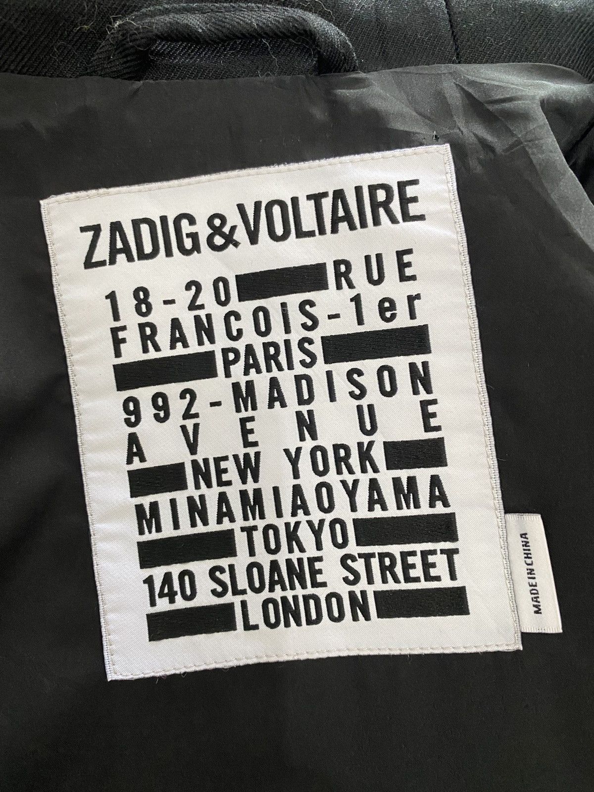 Designer × Zadig & Voltaire GK89 ZADIG & VOLTAIRE SURVIVED ZIPPER JACKET Size US S / EU 44-46 / 1 - 8 Thumbnail