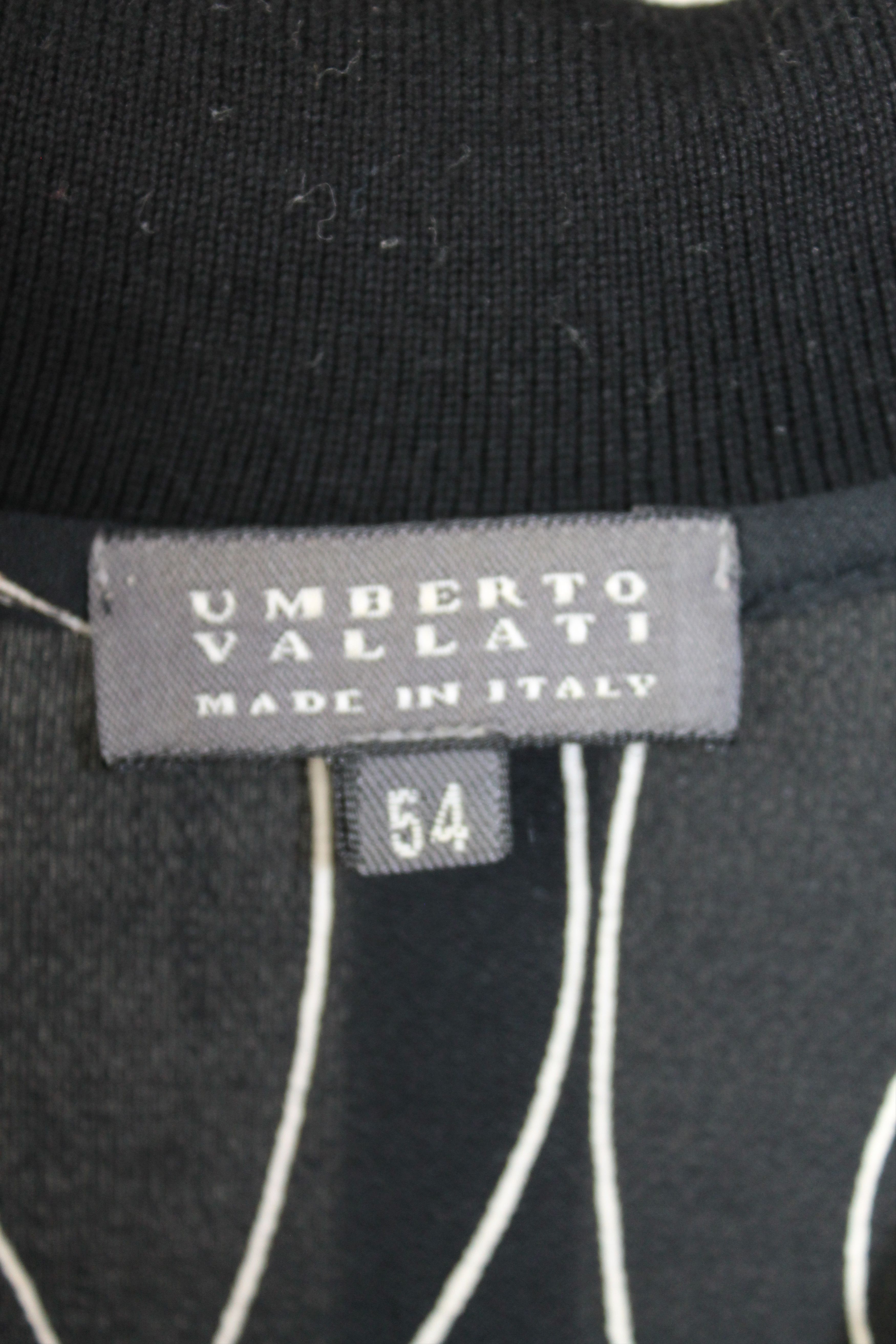 Vintage 80's - 90's Umberto Vallati Viscose Polo Shirt Black L-XL Size US L / EU 52-54 / 3 - 3 Thumbnail