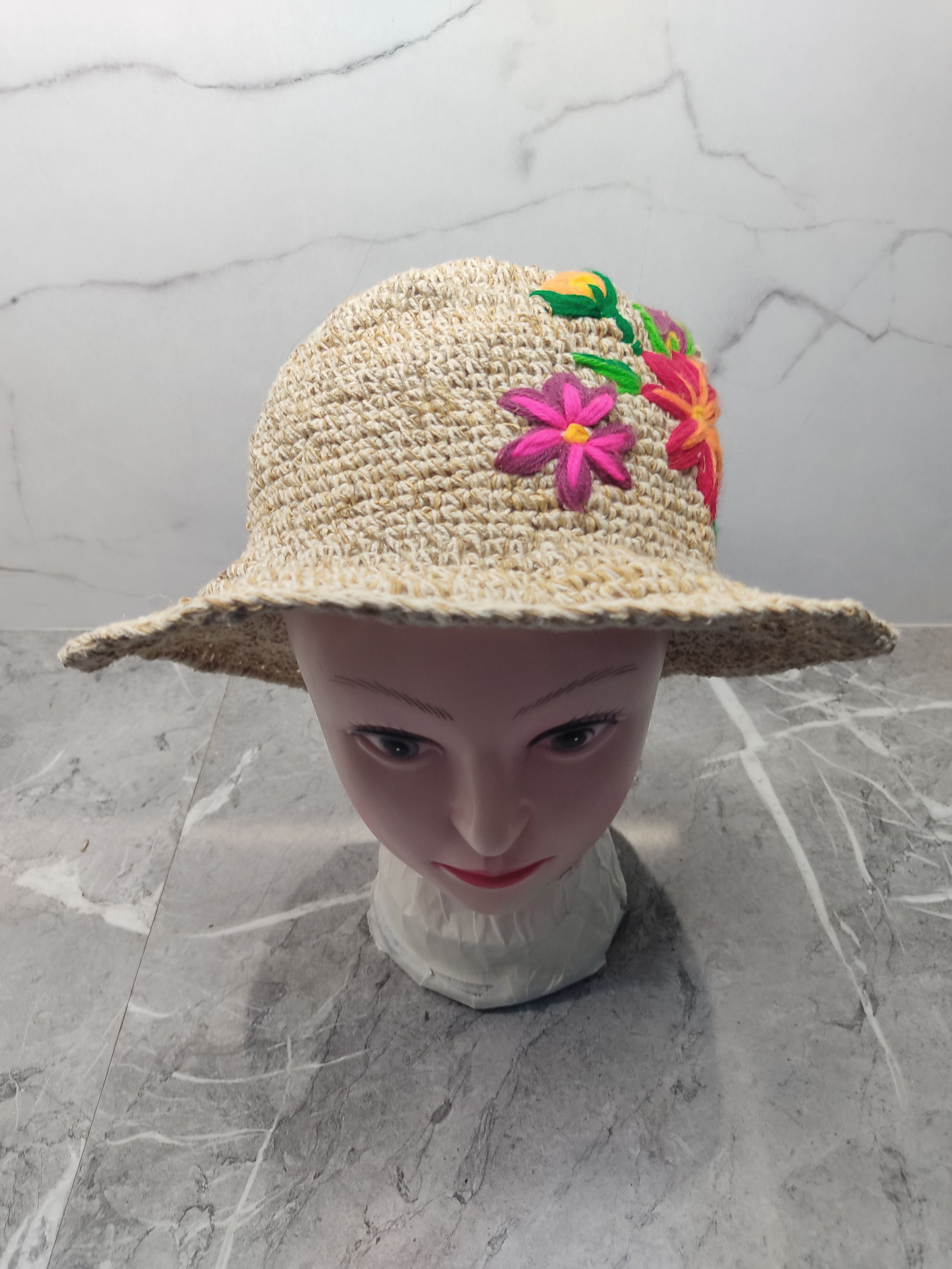 image of Titicaca Knit Art Style Bucket Hat in Brown, Men's