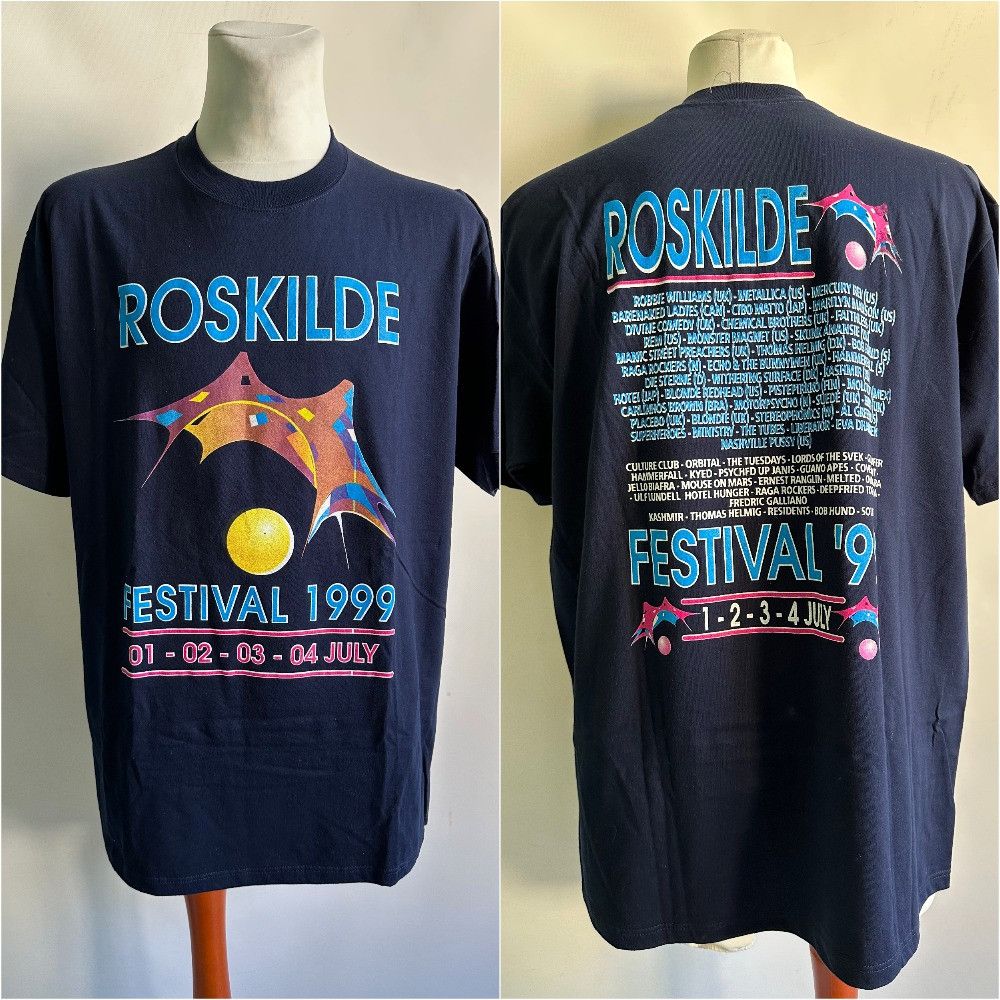 Band Tees 1999 ROSKILDE Festival rock band t shirt tee | Grailed